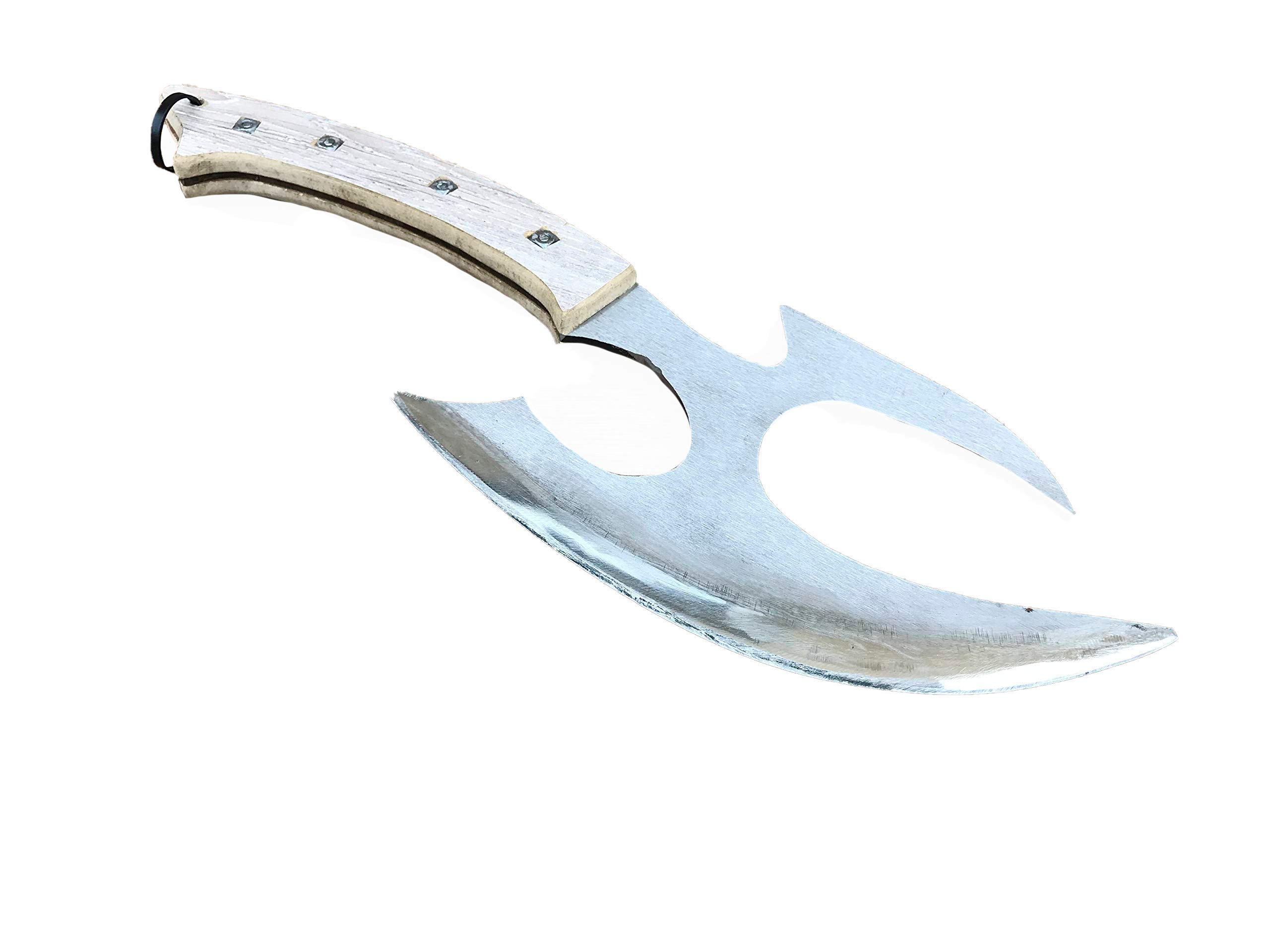 Premium Viking Camp Axe - Hand Forged Tomahawk Hatchet for Outdoor Survival, Bushcraft & Medieval Reenactment | Perfect Manly Gift for Men, Father's Day & Viking Enthusiasts | Durable Iron Axe for Camping, Wood Chopping & Wilderness Adventures