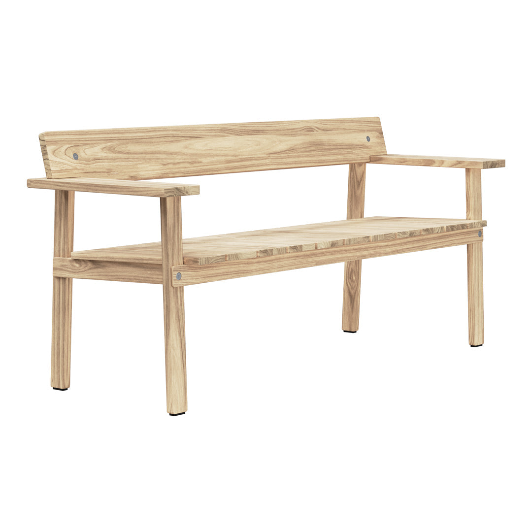 Premium GL101 Timbur Outdoor Bench - Weather-Resistant Solid Wood Garden Bench for Patio, Backyard & Deck - Perfect for Relaxing, Entertaining & Outdoor Decor