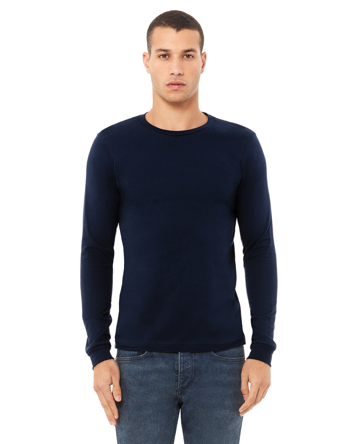 Bella + Canvas 3501 Premium Unisex Long Sleeve Jersey T-Shirt - Soft Cotton Crewneck Tee for Men & Women - Perfect for Casual Wear, Layering & Everyday Comfort