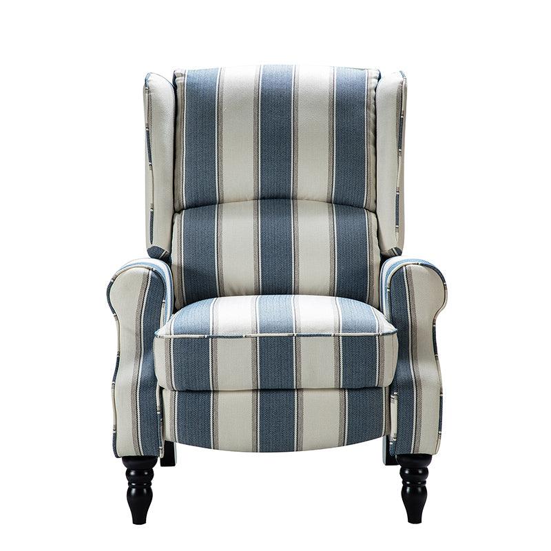 Erdeni Upholstered Manual Wingback Recliner Chair - Comfortable Living Room Armchair with Smooth Reclining Mechanism - Perfect for Home Theater, Reading Nook & Relaxation