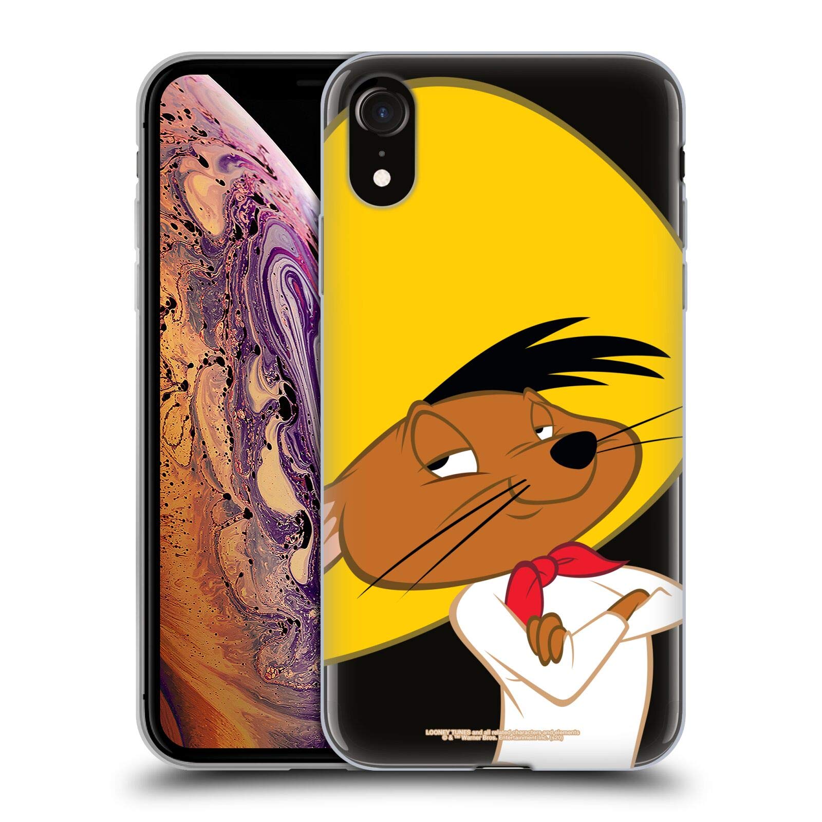 Official Looney Tunes Speedy Gonzales Soft Gel Case for iPhone XR - Cute Cartoon Character Phone Cover with Shock Absorption | Perfect for Fans, Gift Giving & Everyday Protection