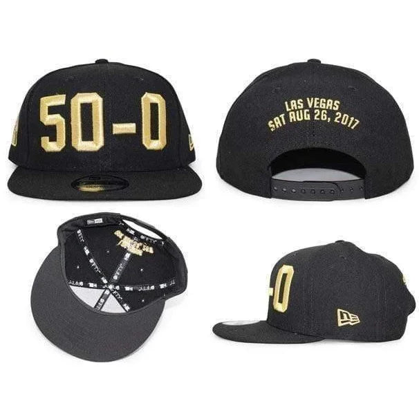 Floyd Mayweather Authentic 50-0 Hat - Official McGregor Fight Night Limited Edition (August 26, 2017) - Perfect for Boxing Fans & Sports Memorabilia Collectors
