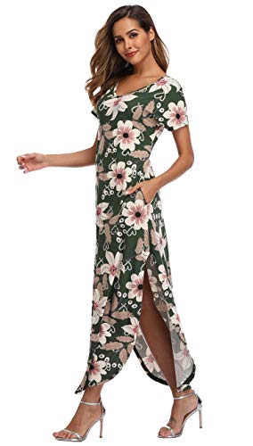 Floral Blackish Green