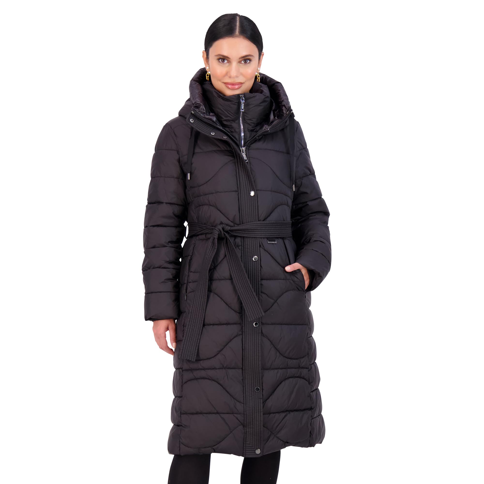 Women's Long Puffer Coat with Hood - Winter Warm Thick Down Jacket for Cold Weather - Perfect for Outdoor Activities, Snowboarding & Daily Commute