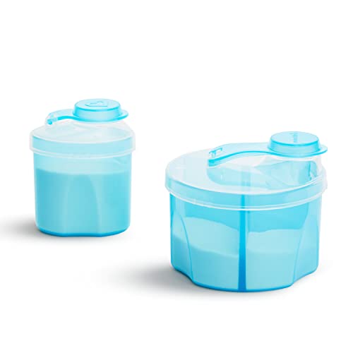 Munchkin Formula Dispenser Combo Pack - Portable Baby Powdered Milk Container with Travel Lids (1 Pack, Assorted Colors) - Perfect for On-the-Go Feeding, Daycare, and Travel Convenience