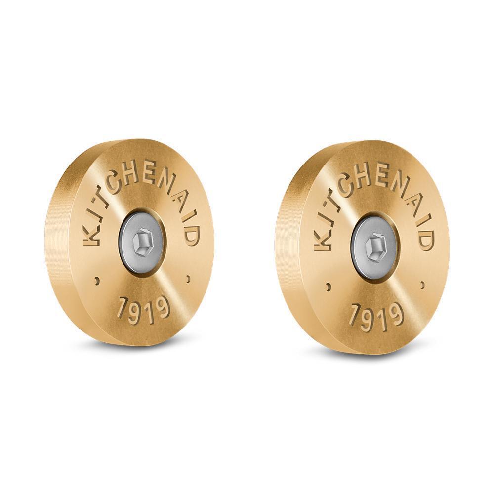 KitchenAid Commercial Style Range Handle Medallion Kit - Amana W11368841NE Replacement Part for Stove & Oven Repair | Perfect for Home Kitchen Upgrades & Professional Appliance Maintenance
