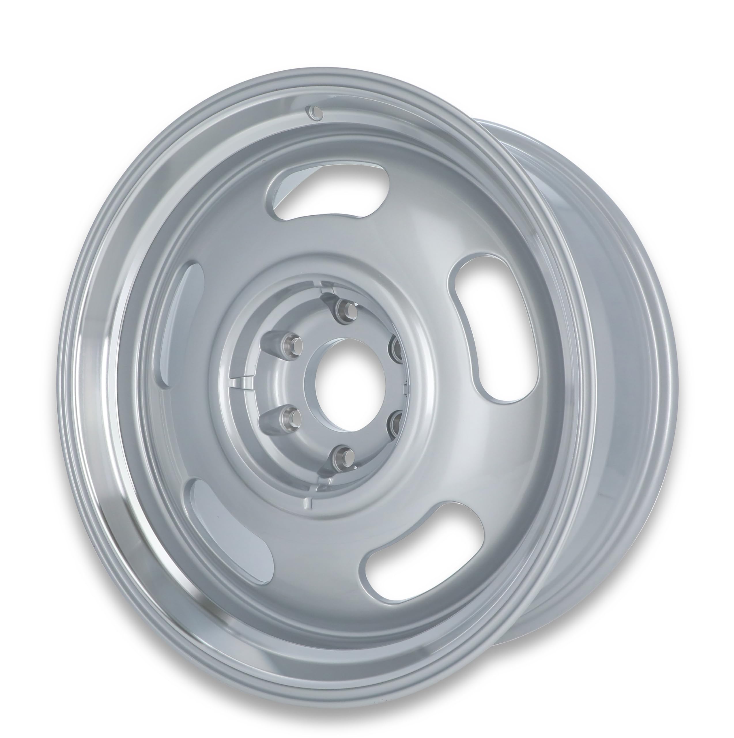 107S-2808300 107 Series Rally 20x8-4.5 Backspace 6x5.5/6x139.7 Bolt Pattern Gray with Machine Lip Wheels - Perfect for Off-Road Trucks, SUVs, and Jeep Wrangler JK JL TJ Gladiator
