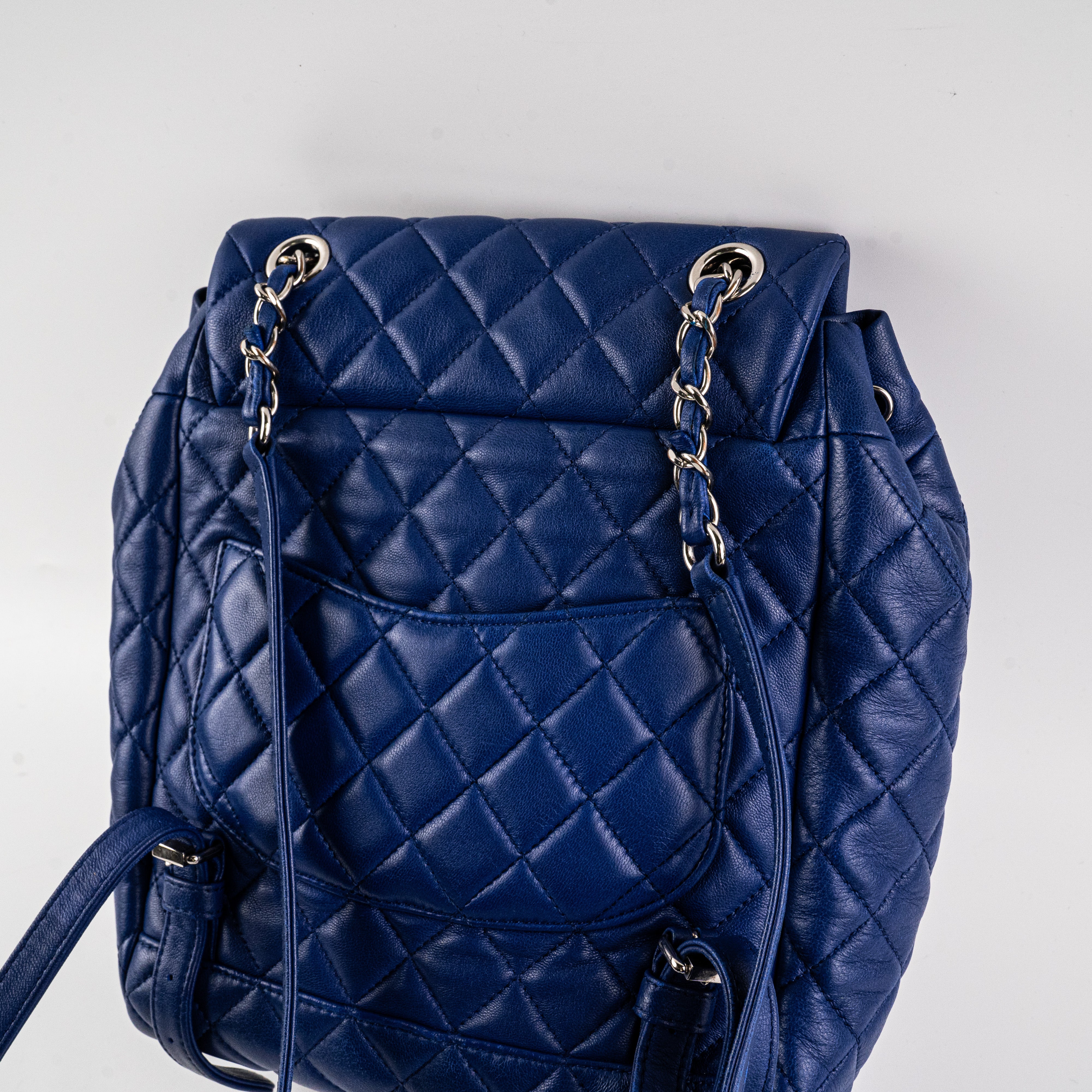 Chanel Small Urban Spirit Lambskin Blue Backpack - Luxury Designer Handbag for Women, Perfect for Travel, Work & Everyday Use