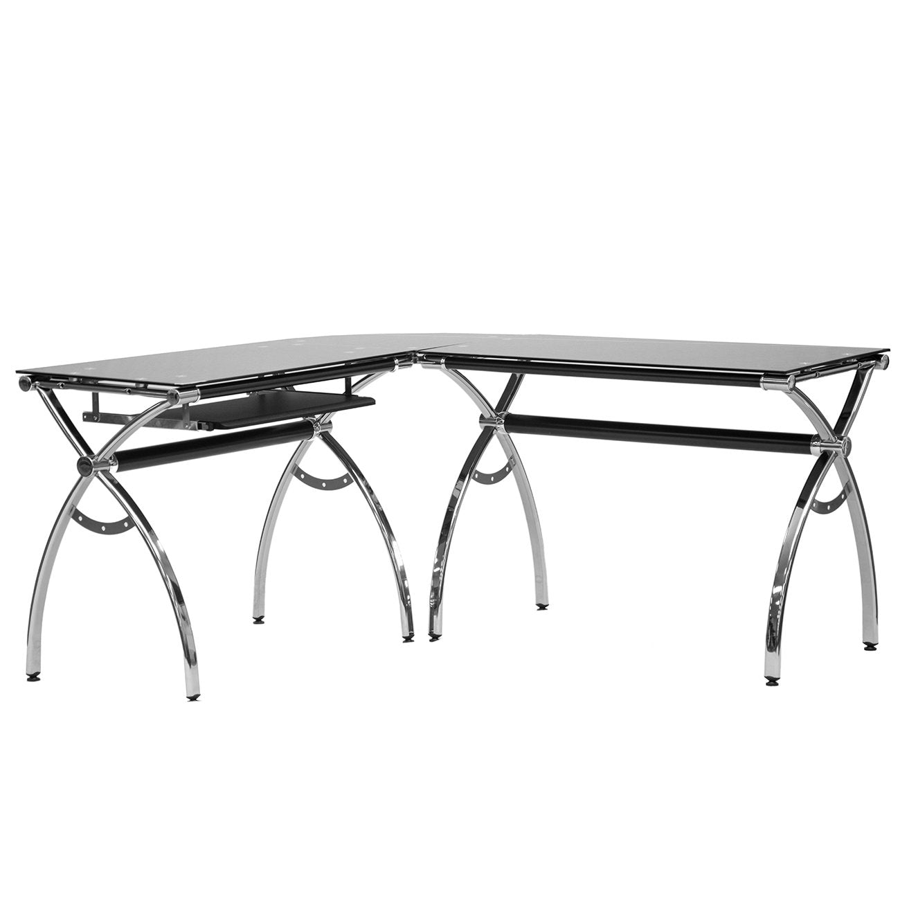 Techni Sport Luxor Gaming Desk - Ergonomic Computer Desk for PC & Console Gamers - Perfect for Home Office & Gaming Setup