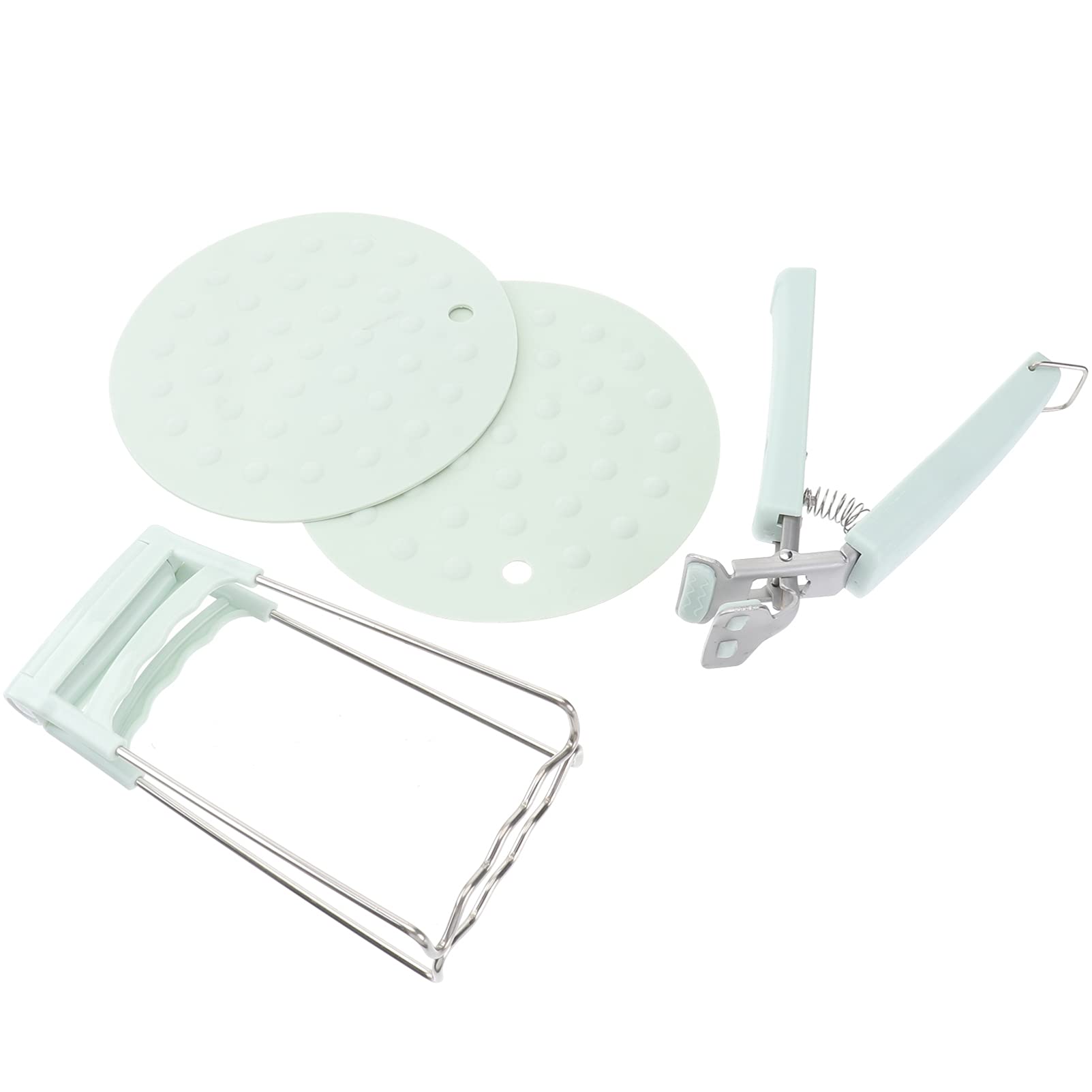BESPORTBLE 1 Set Kitchen Bowl Tongs Pot Lifter - Hot Dish Gripper Retriever Clips for Cooking, Serving & Grilling - Heat-Resistant Silicone Clamps for Bowls, Pans & Plates - Perfect for BBQ, Baking & Buffet Serving