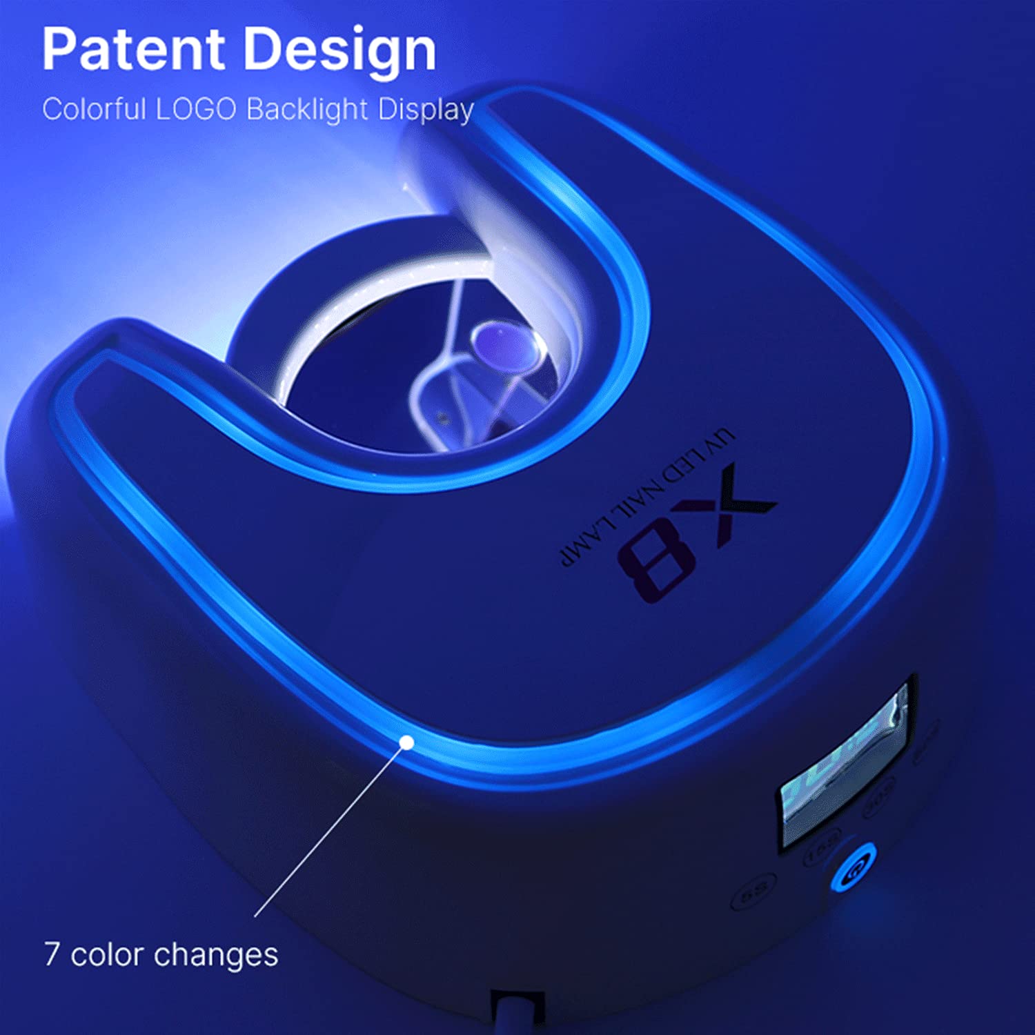 48W Cordless UV LED Nail Lamp - Rechargeable Gel Nail Dryer with 21 LED Beads & 4 Timer Settings, Auto Sensor Professional Manicure Light for Home Salon Use | Perfect for DIY Nail Art, Gel Polish Curing, and Professional Nail Services