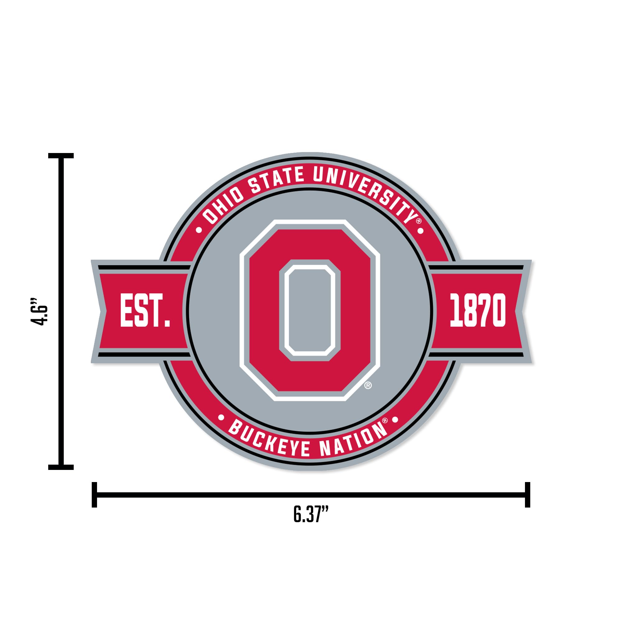 NCAA Standard Badge Magnet for Car & Refrigerator - Officially Licensed College Team Fan Accessories - Perfect for Game Day, Tailgating & Home Decor