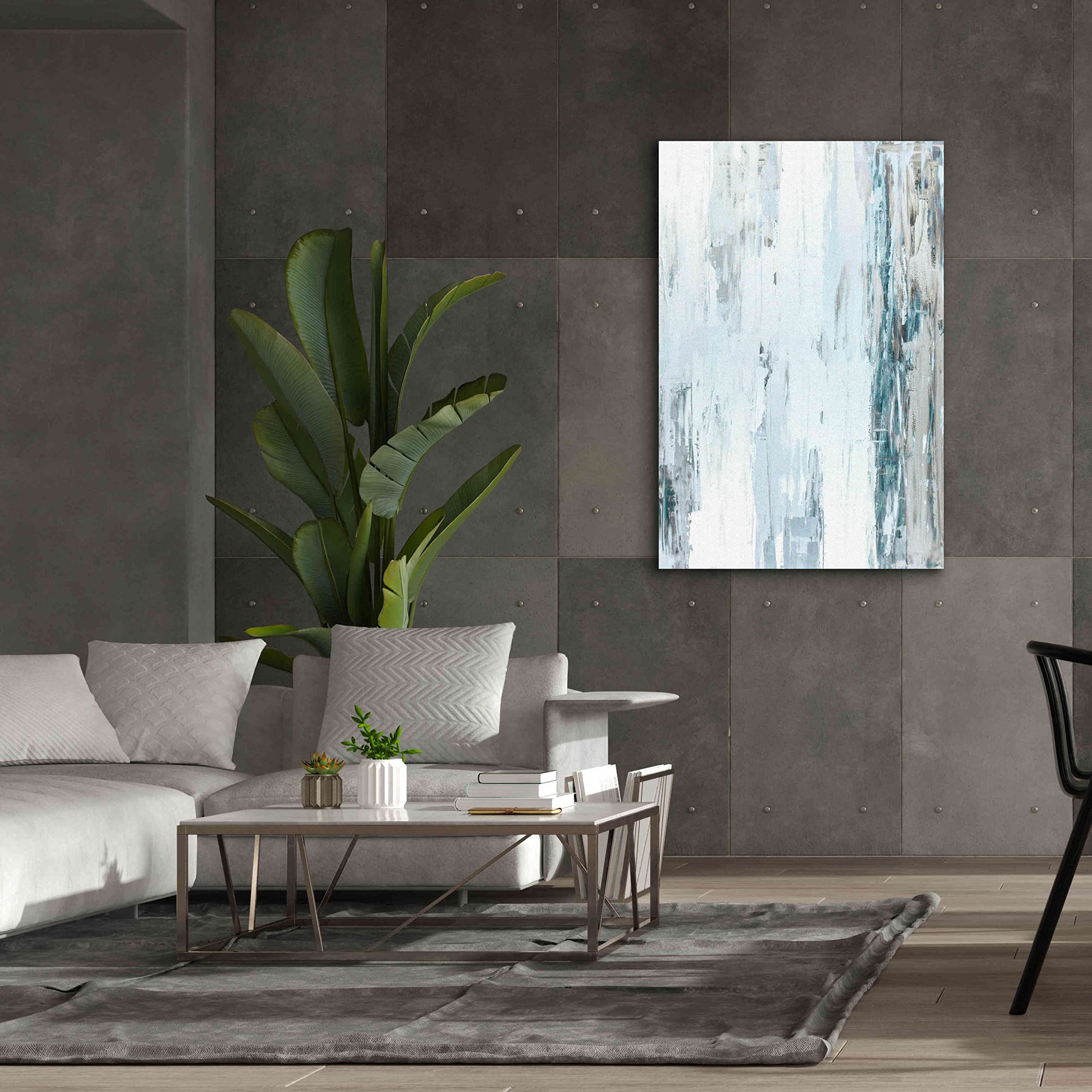 Incado Epic Graffiti 'Abstract Blue I' Giclee Canvas Wall Art - 40x60 Inches Modern Home Decor for Living Room, Bedroom & Office