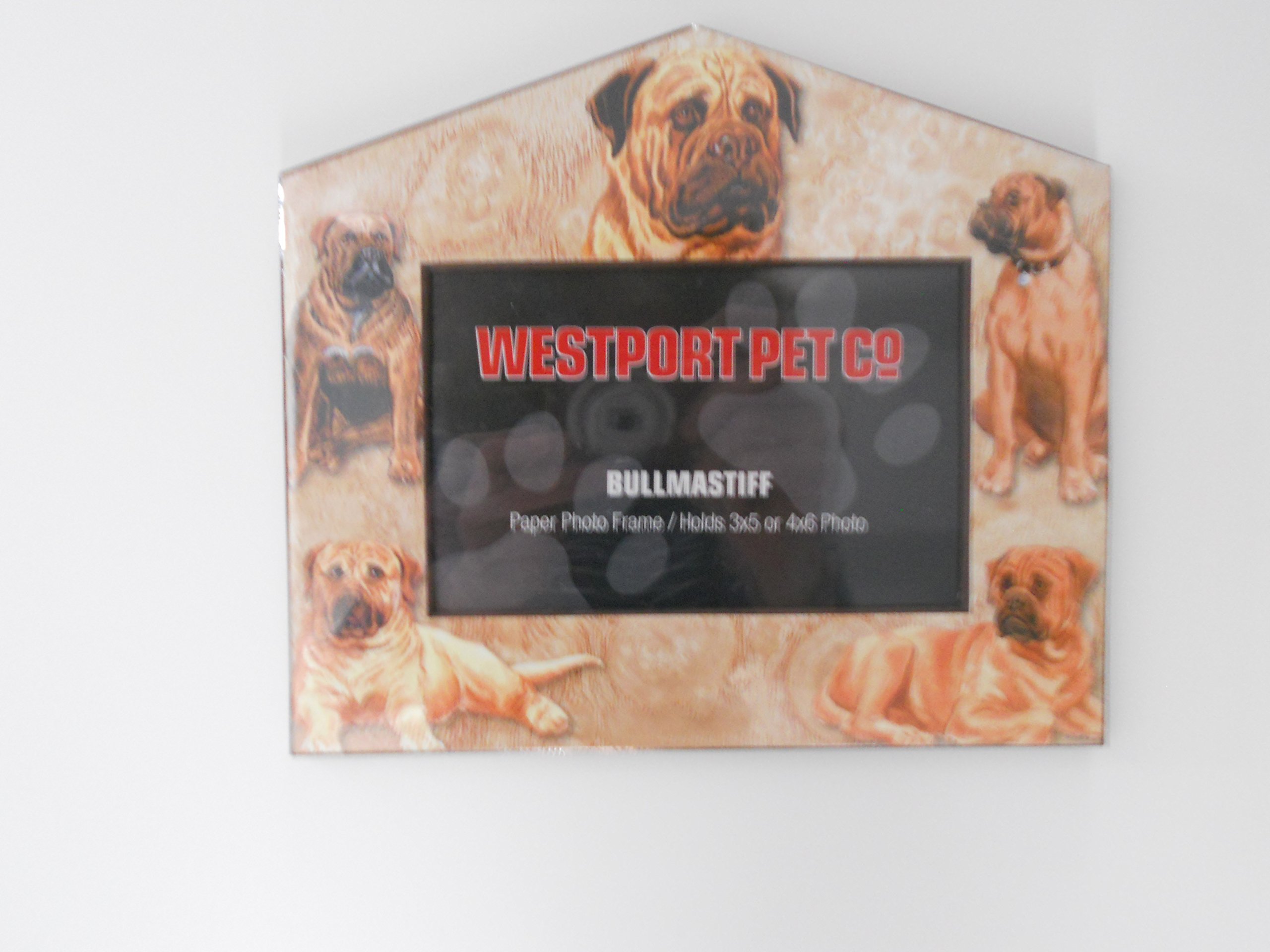 Eco-Friendly Bullmastiff Dog Photo Frame - Recycled Paper Pet Picture Display for Home Decor, Office Desk, or Gift Giving