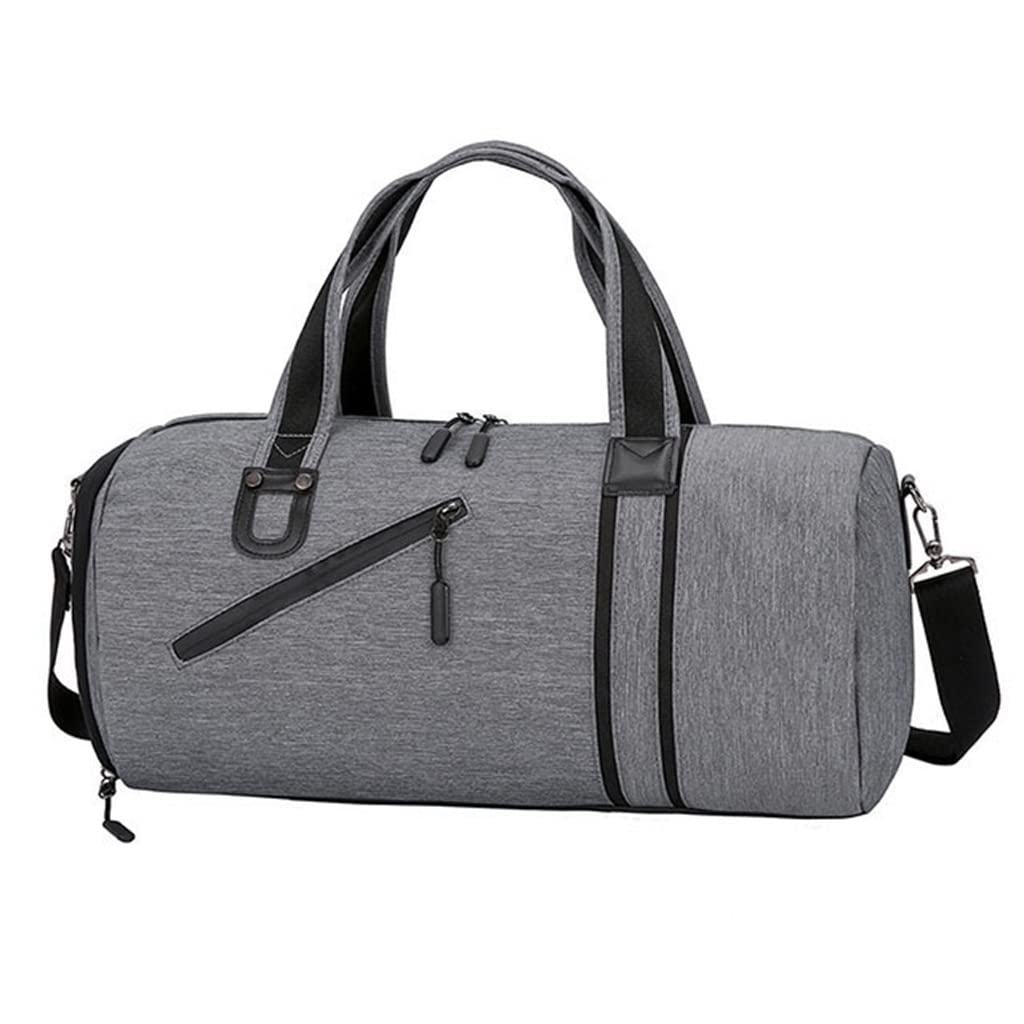 **MMLLZEL Unisex Gym Bag for Men & Women - Large 47x23x28cm Sports Duffel Bag for Gym, Travel, Yoga, Tennis, Swimming - Durable Water-Resistant Gray Fitness Bag for Workout & Outdoor Activities**