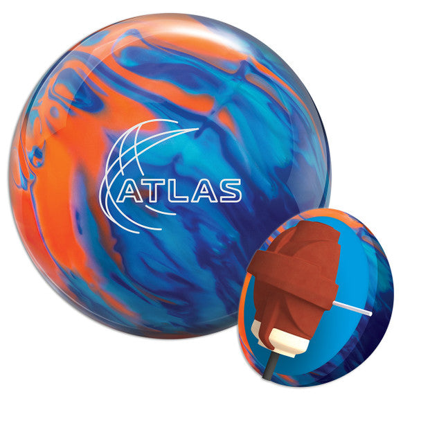 Columbia 300 Atlas Hybrid Bowling Ball - High Performance Reactive Resin Coverstock for Hook Potential | Perfect for League Play & Tournament Bowling