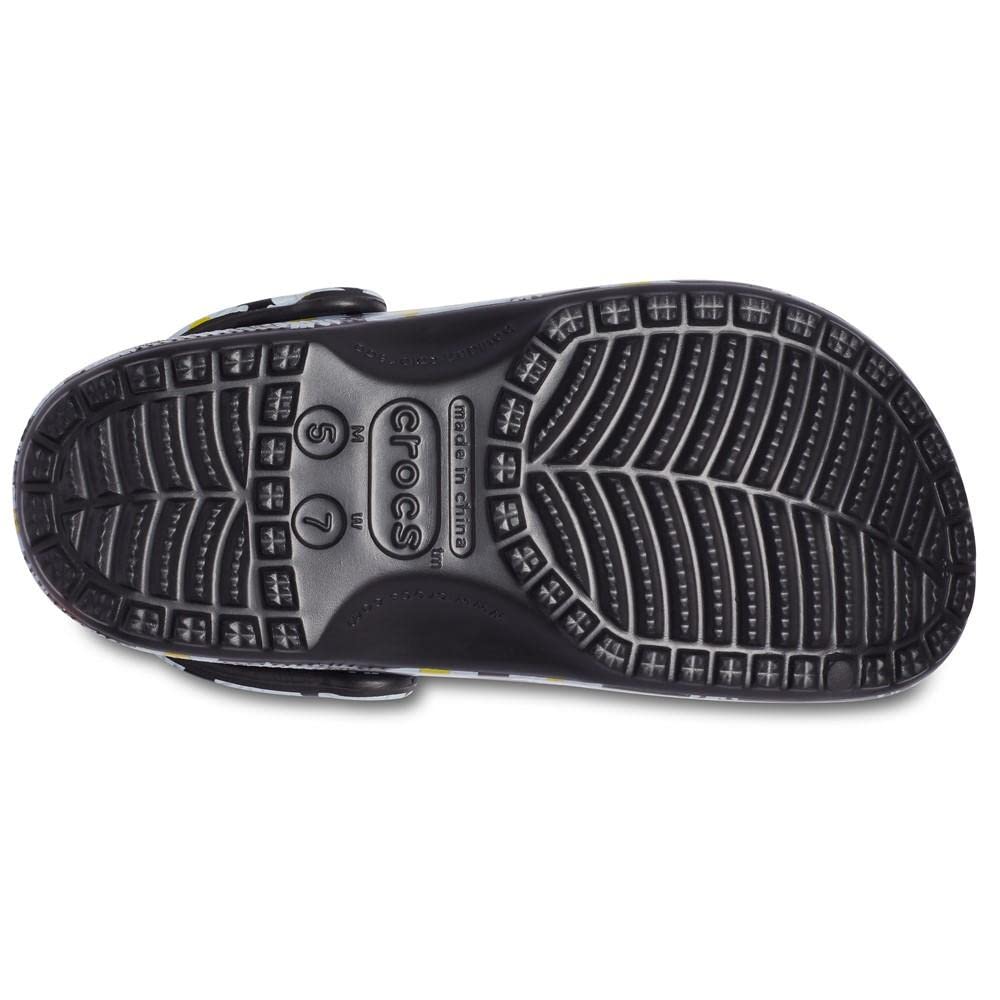 Crocs Unisex-Adult Classic Graphic Clogs - Comfortable Slip-On Shoes for Men & Women - Perfect for Casual Wear, Gardening, Beach & Indoor Use