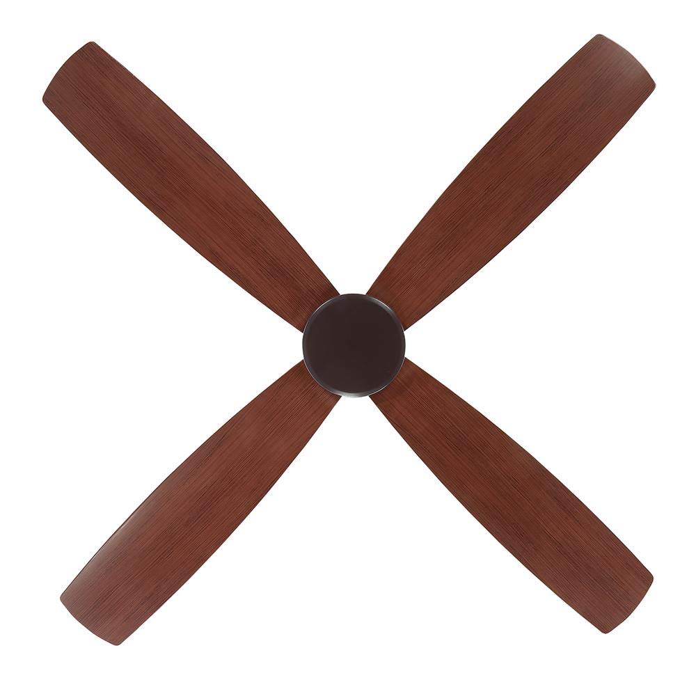 Kitteridge 52 Inch Indoor Medium Wood Ceiling Fan with Light - Modern Home Cooling for Living Room, Bedroom, and Office