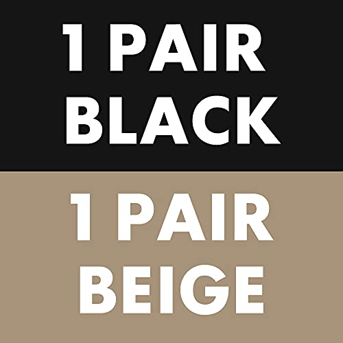 Beige + Black 2 Pair (With Bonus Neck Gaiter)