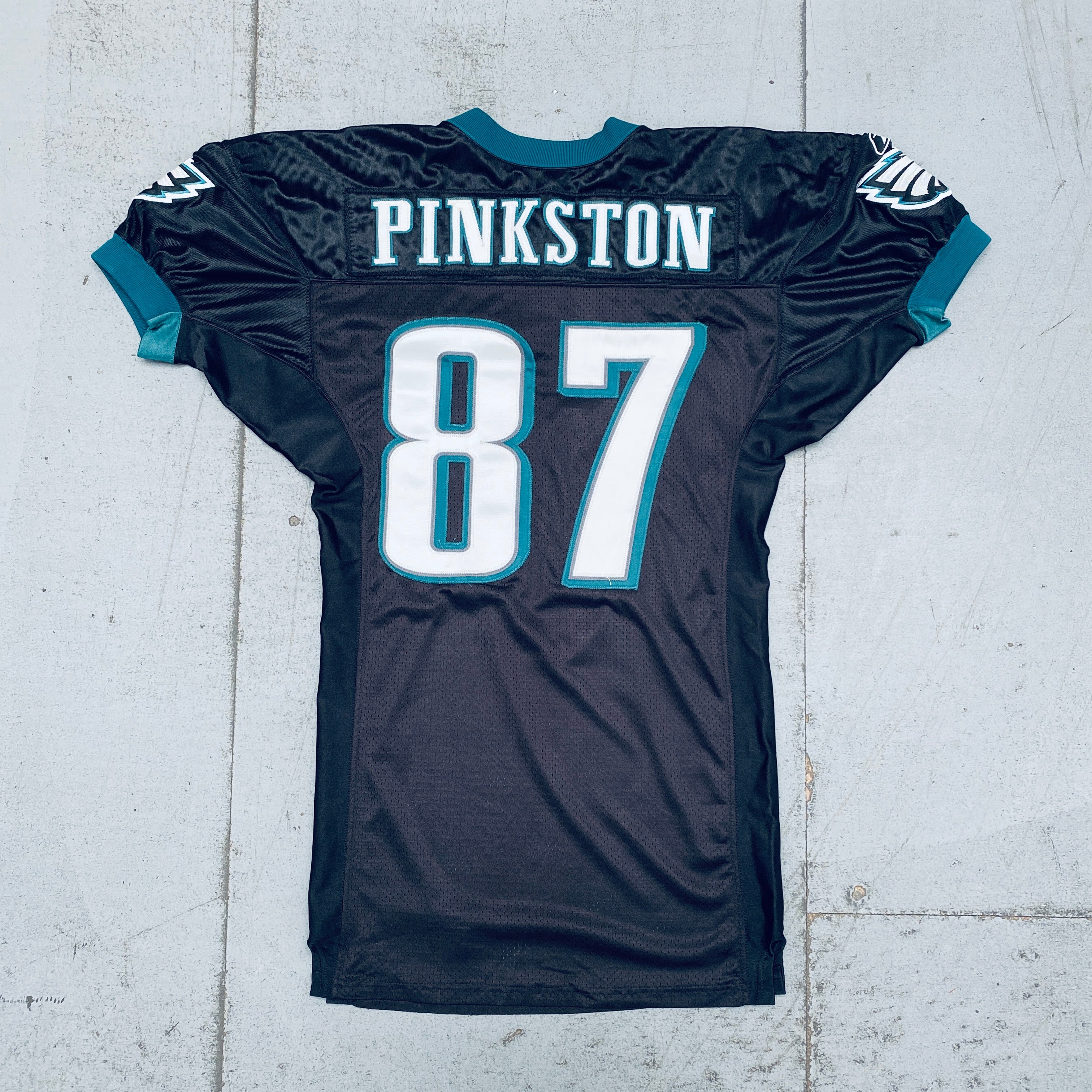 Authentic Philadelphia Eagles Todd Pinkston Stitched NFL Game Jersey 2003-2004 Season - Size Large - Vintage Football Collectible for Fans & Sports Memorabilia Enthusiasts - Perfect for Game Day, Tailgating, and Eagles Memorabilia Displays