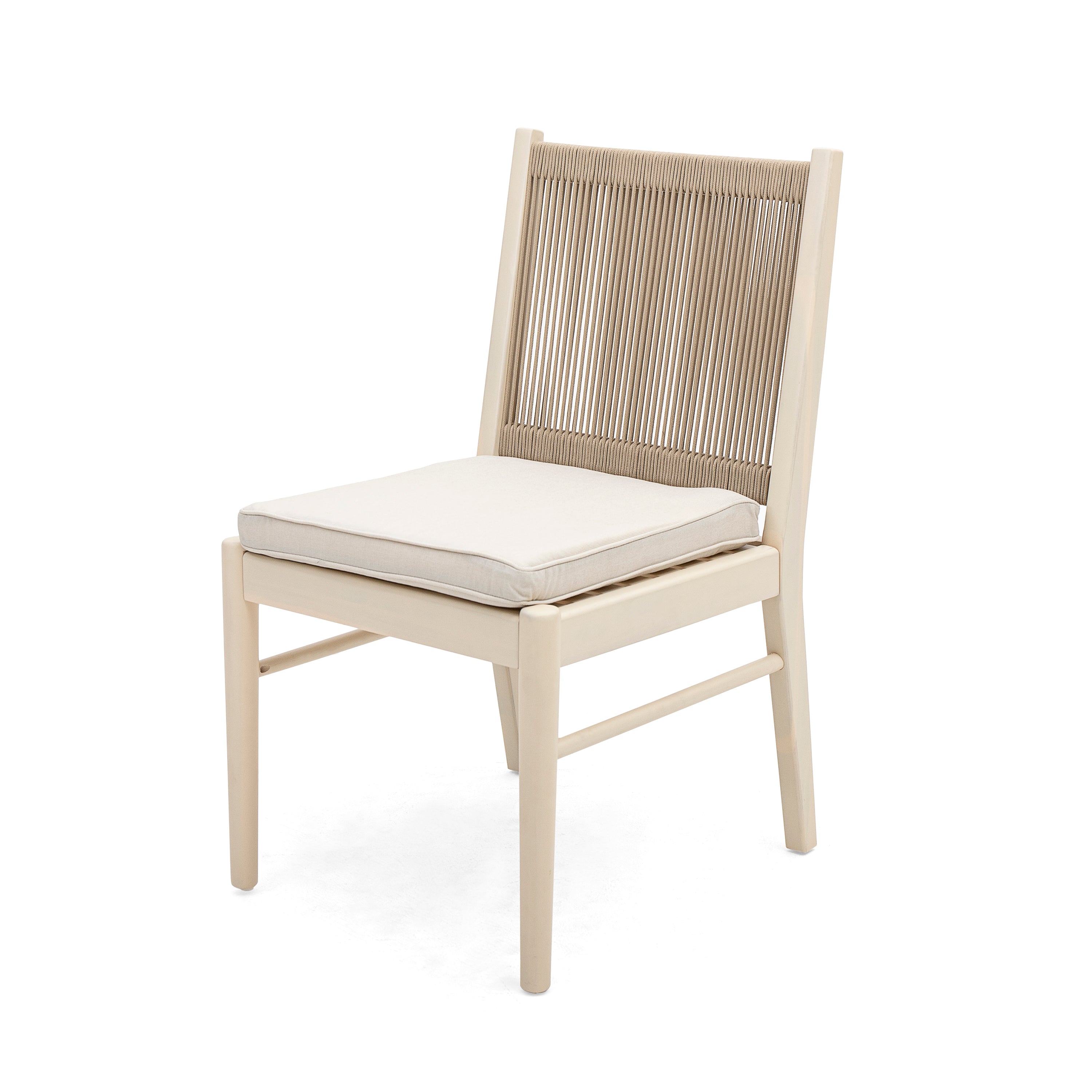 CORDOBA KD Dining Chair Set of 2 - Modern Wooden Kitchen Chairs with Upholstered Seat - Perfect for Dining Room, Kitchen, and Breakfast Nook