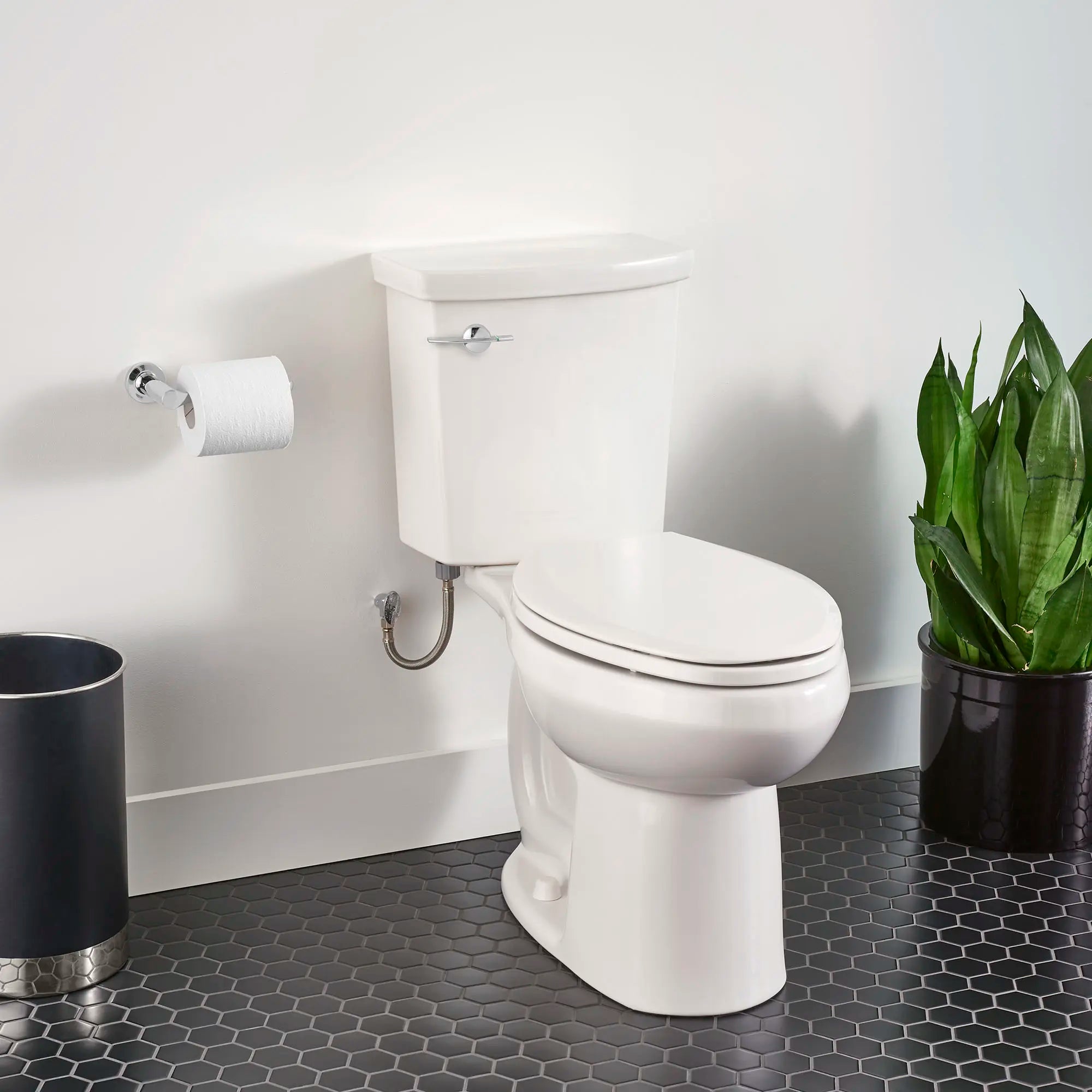 H2Option® ADA Compliant Dual Flush Elongated Toilet - 1.28/0.92 GPF (4.8/3.5 LPF) - Chair Height Water Saving Design - Perfect for Modern Bathrooms & Small Spaces