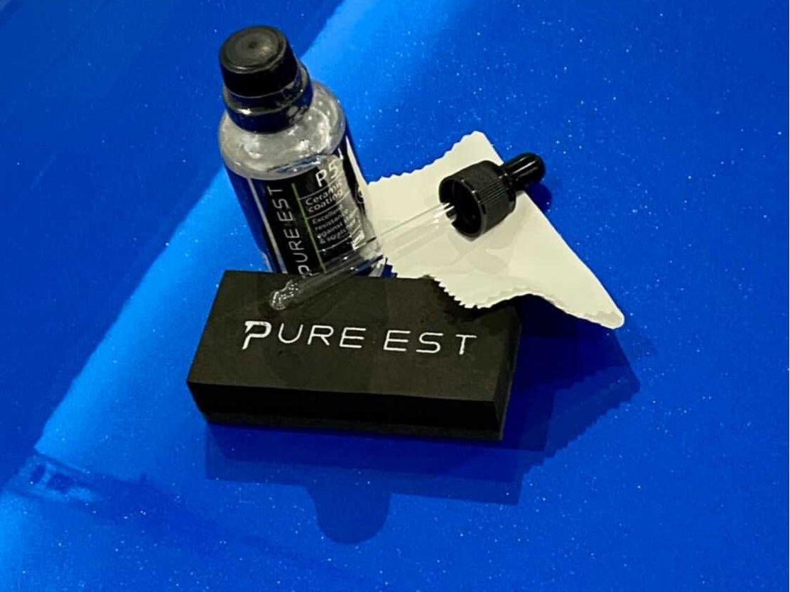 PURE:EST P5 Ceramic Paint Coating for Cars - Long-Lasting High Gloss Protection & Hydrophobic Nano Coating - Perfect for Automotive Detailing, Paint Correction & Vehicle Paint Protection