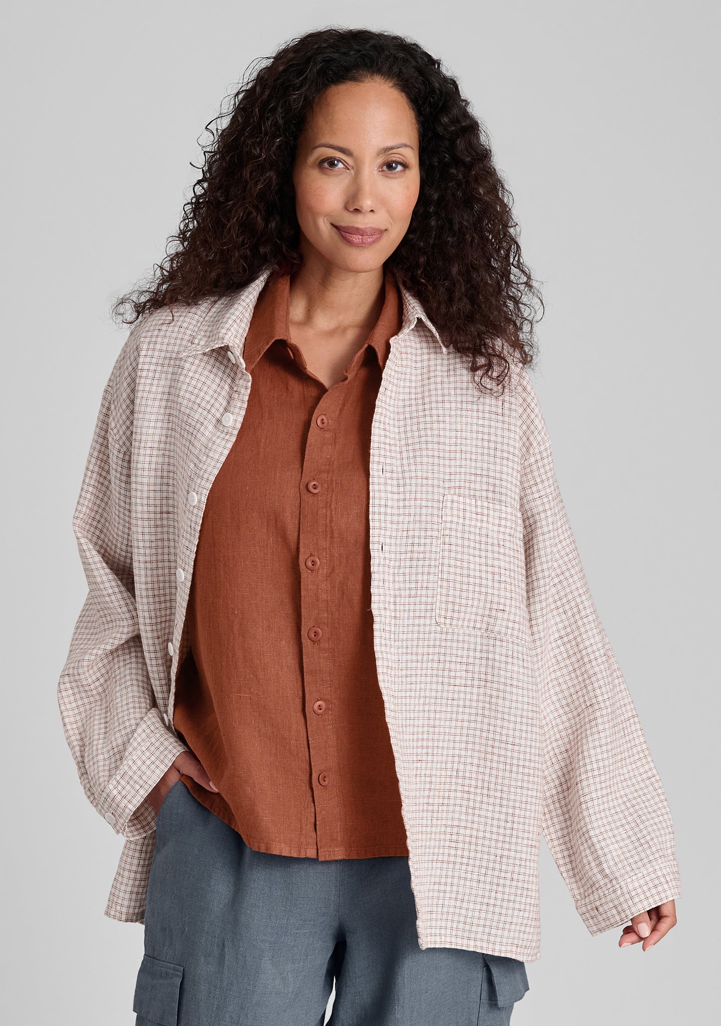 Premium Linen Button Down Shirt for Men & Women | Breathable & Comfortable Casual Wear | Perfect for Office, Travel & Summer Outfits