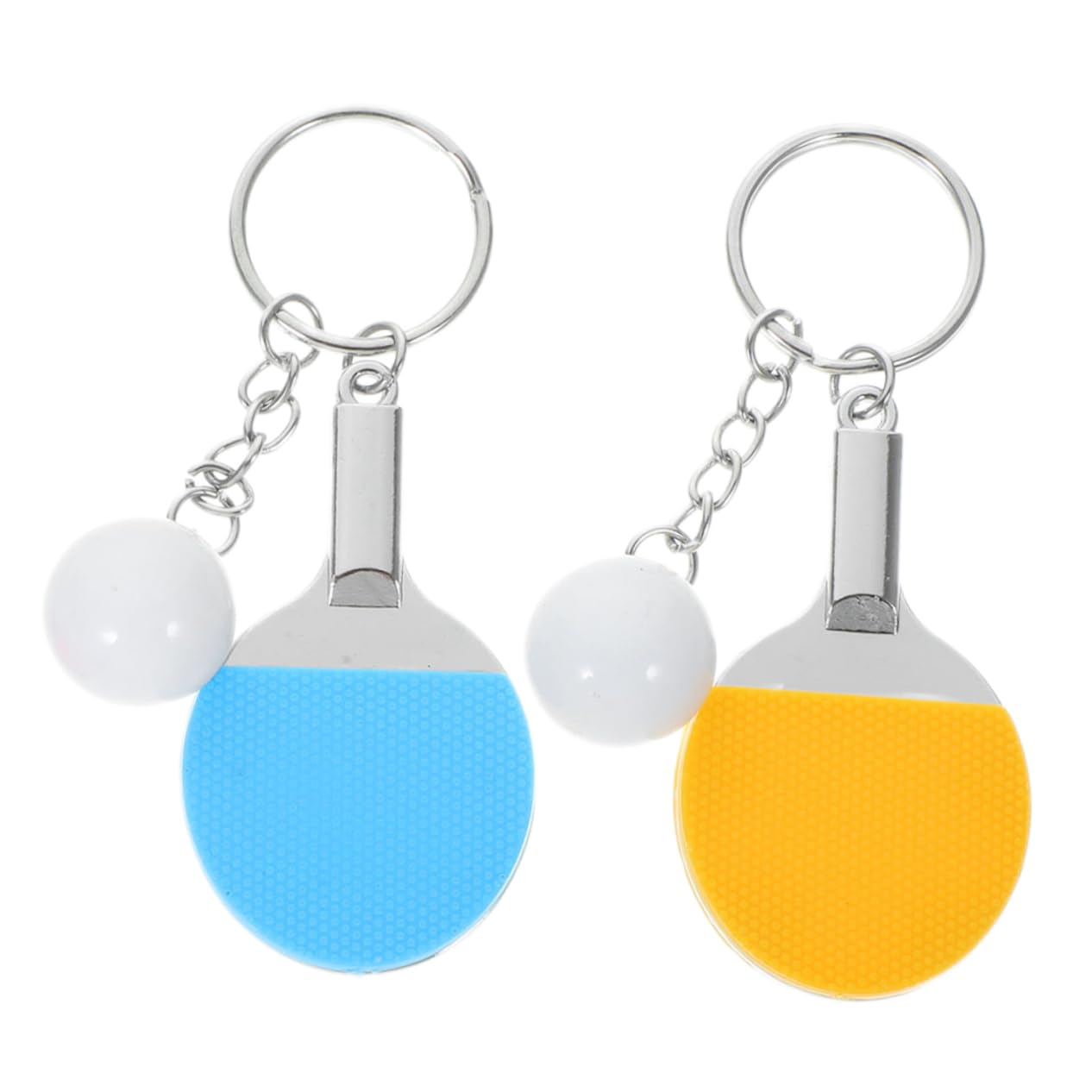 COOLHIYA Table Tennis Keychains - 2 Matching Color Sports Keychains for Women, Perfect for Gym Bags, Backpacks, and Gift Decorations