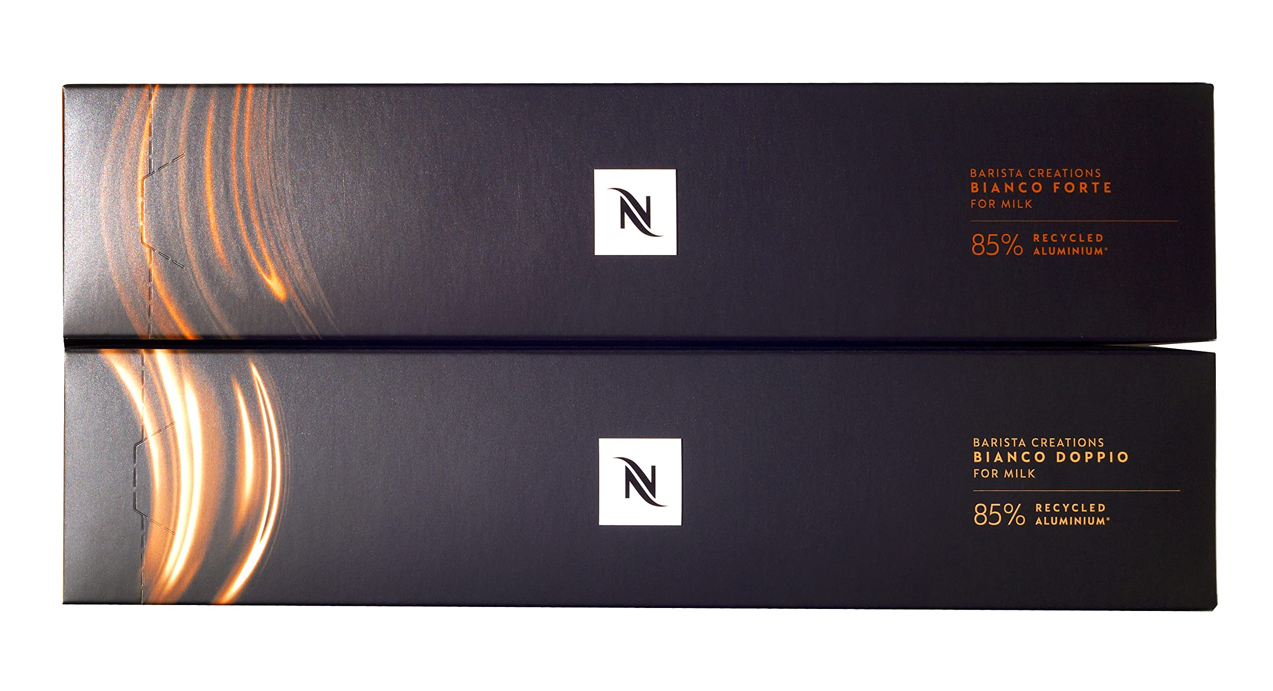 Nespresso VertuoLine Barista Creations Variety Pack - Bianco Forte (7.77oz) & Bianco Leggero (2.7oz) Coffee Capsules - 20 Count for Milk-Based Recipes | Perfect for Lattes, Cappuccinos & Home Coffee Brewing