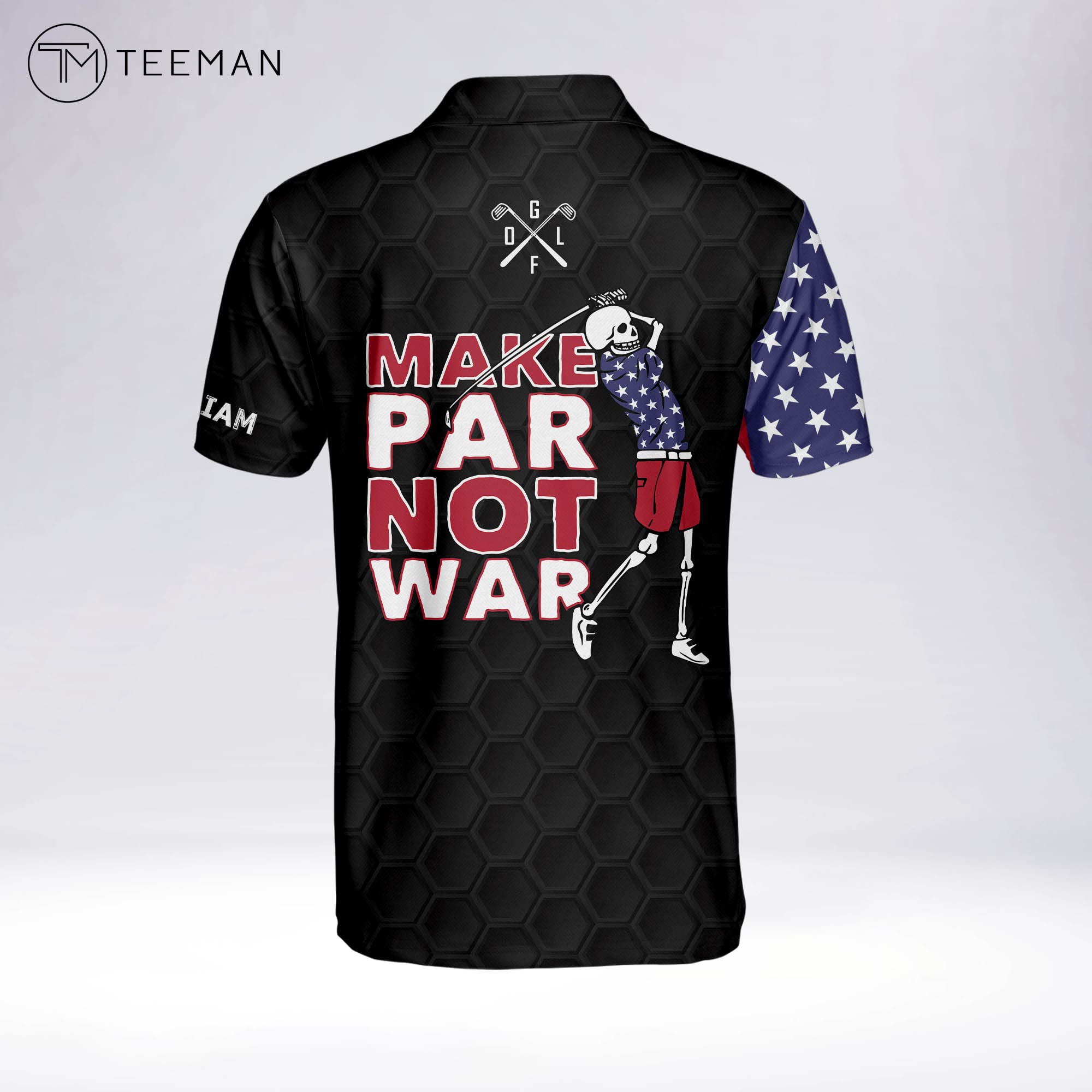 TEEMAN Men's Funny Golf Polo Shirts - Personalized Dry Fit for Golfing