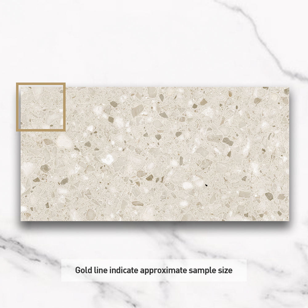 Modena Beige 300x600mm Matte Terrazzo Porcelain Tile - Premium Flooring & Wall Tiles for Bathroom, Kitchen & Living Room Decoration