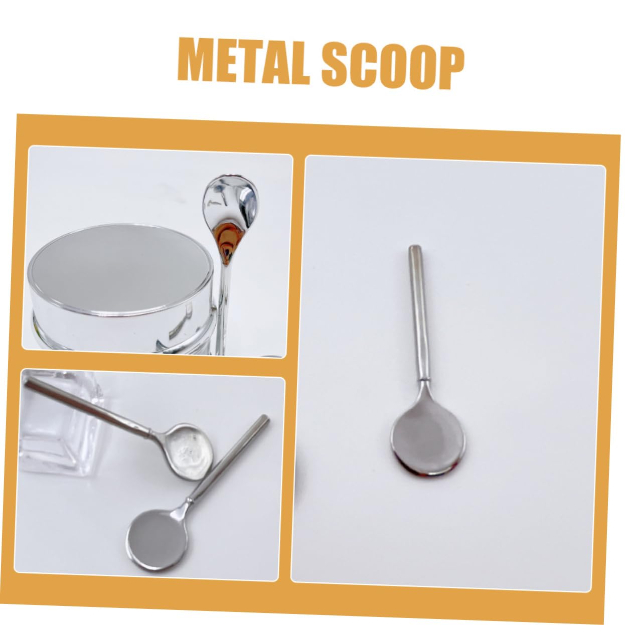 2PCS Zinc Alloy Eye Cream Stick - Mini Beauty Scoop & Skincare Spatula for Makeup & Lotion Application | Safe, Sturdy Facial Tools for Precise Skincare & Travel Use