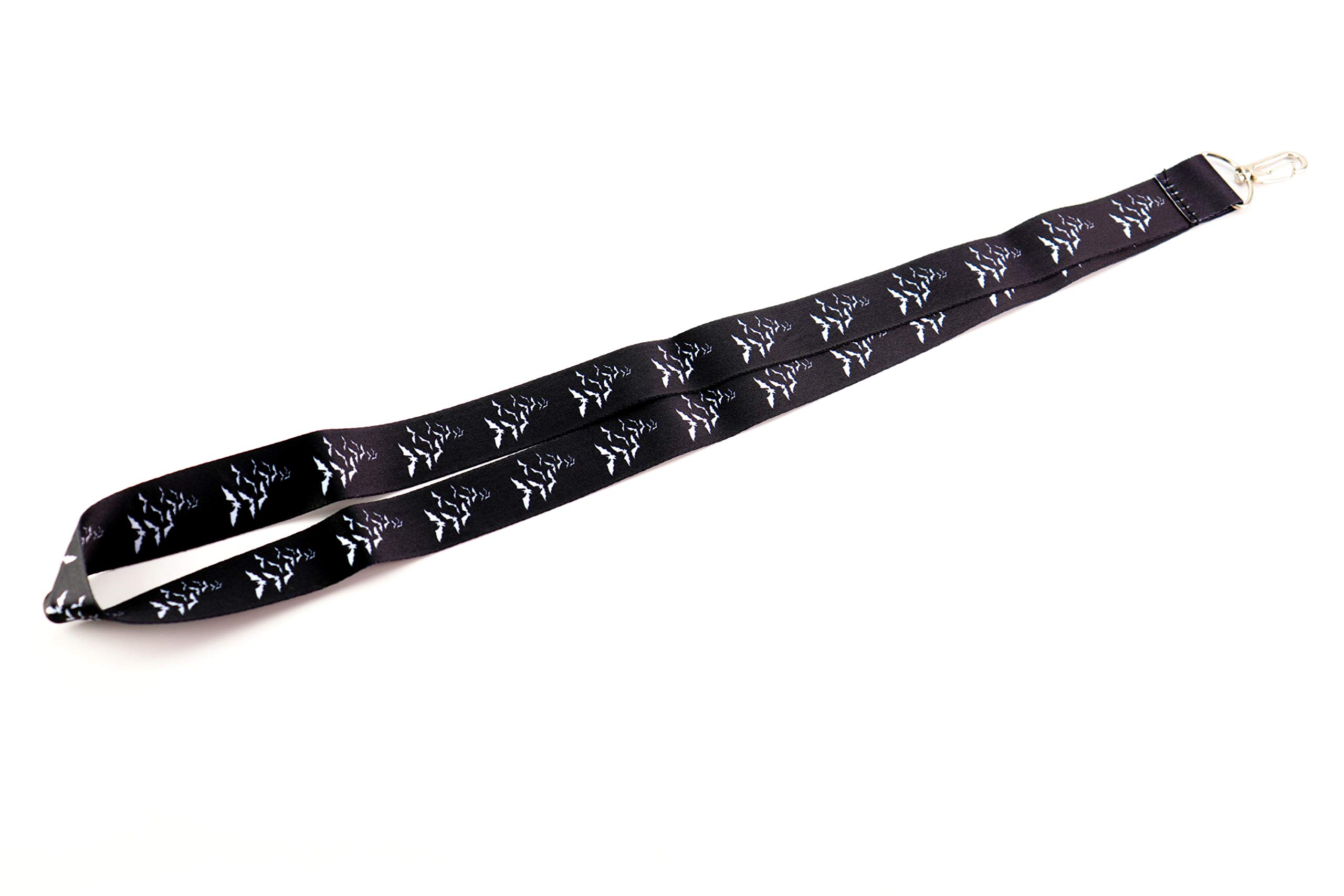 Zombie Vampire Bats Keychain Lanyard - Halloween ID Badge Holder for Cosplay & Parties