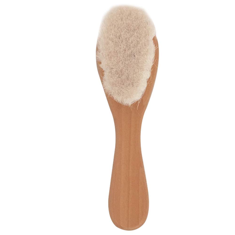 **Baby Hair Brush and Comb Set - Soft Goat Bristles & Wooden Handle for Newborns, Toddlers & Kids - Gentle Massage & Bath Brush for Daily Hair Care**    *(Perfect for Baby Shower Gifts, Newborn Essentials, and Gentle Hair Care Routine)*