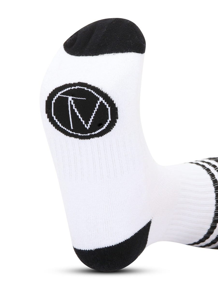 Colorful Striped Youth Socks for Boys & Girls - Soft Cotton TV Watching Socks - Cozy Homewear for Kids & Teens - Perfect for Lounge, Sleepovers & Family Movie Nights