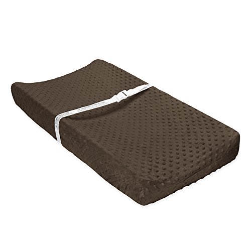 Carter's Popcorn Valboa Waterproof Changing Pad Cover - Dark Bark Brown - Soft & Breathable for Baby Diaper Changing Station - Nursery Essentials for Newborns & Toddlers