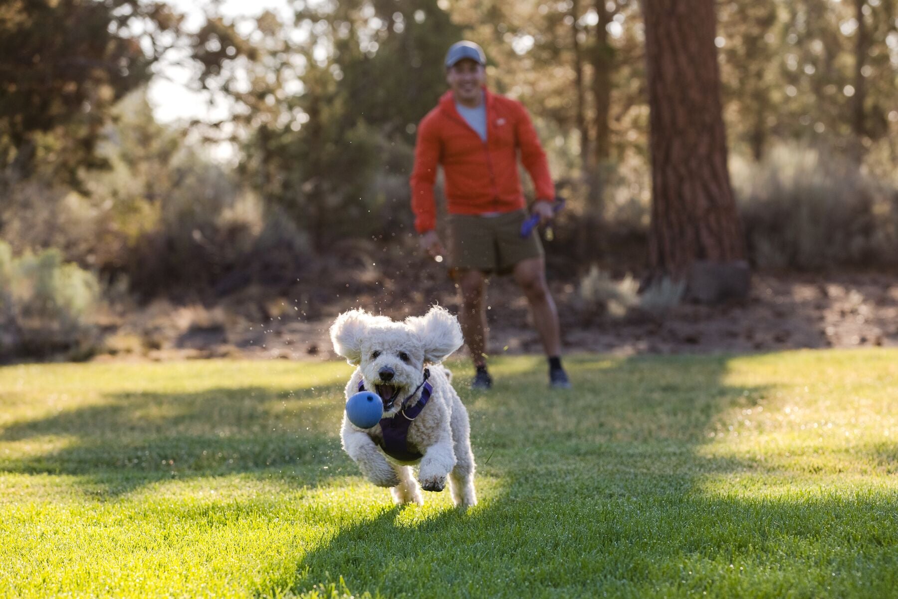 Ruffwear® Huckama Fetch Ball for Dogs - Campfire Orange, Durable Outdoor Dog Toy for Fetch, Training & Camping Adventures