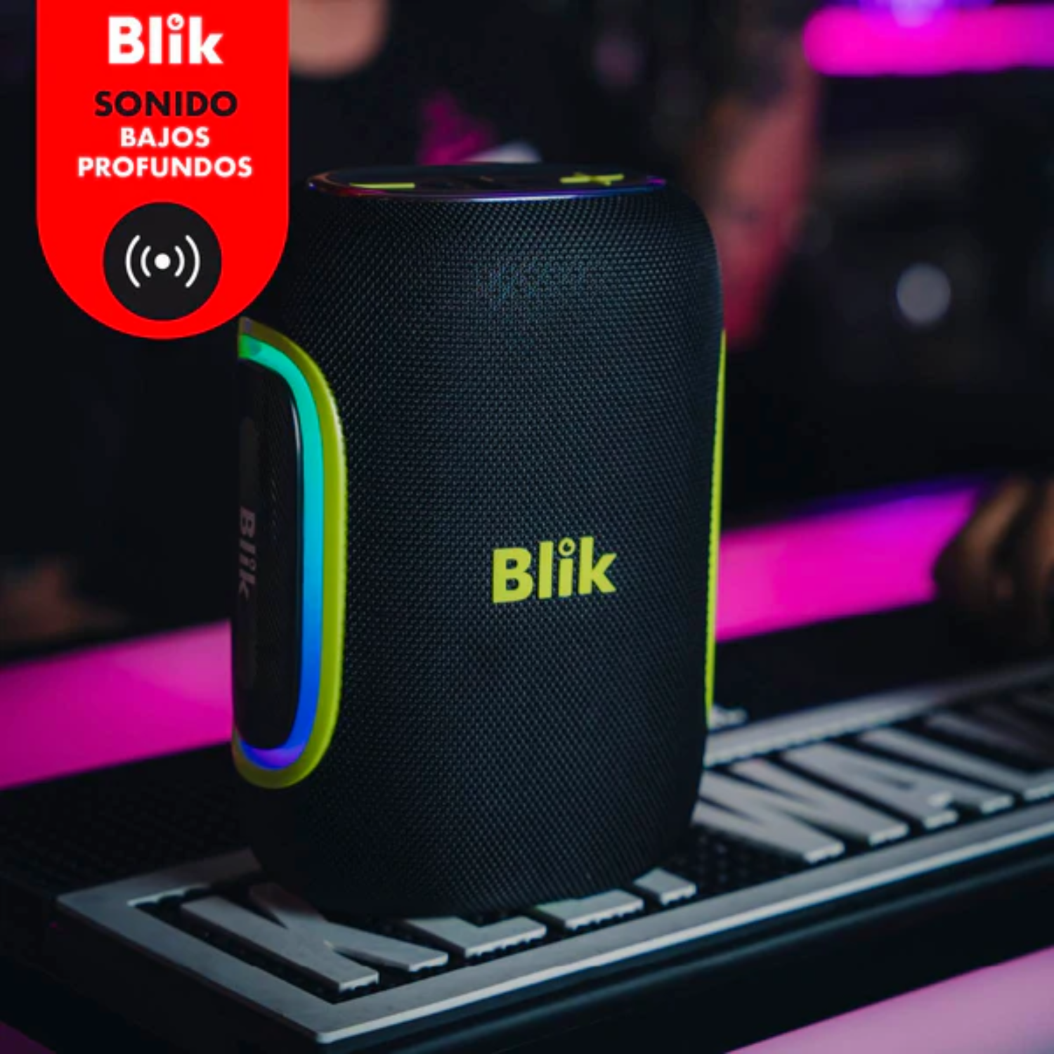 Blik Hype U3 Portable Bluetooth Speaker with Deep Bass - Perfect for Outdoor Adventures, Beach Parties & Home Entertainment