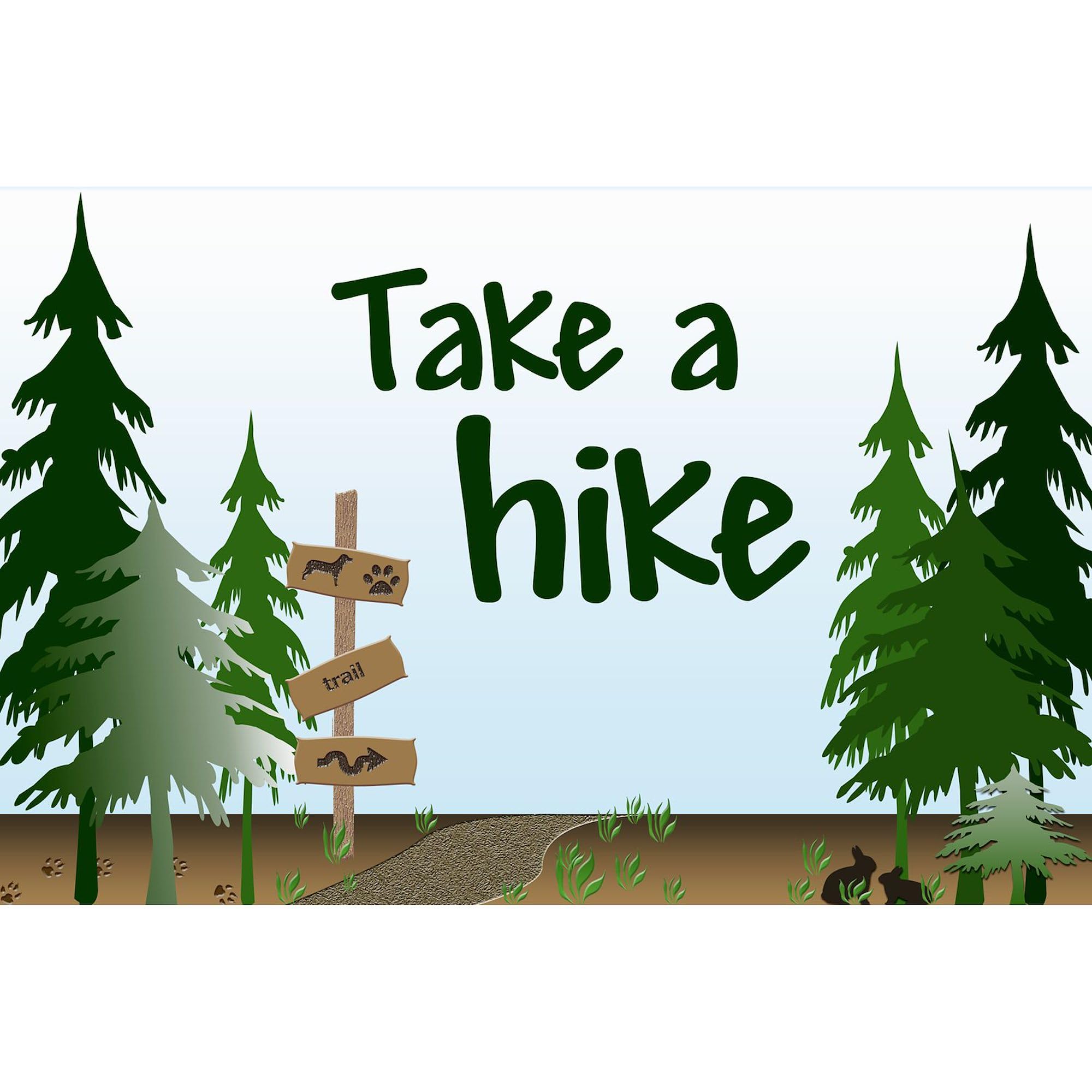 Take A Hike Oval Bumper Sticker - Perfect for Cars & Outdoor Adventures