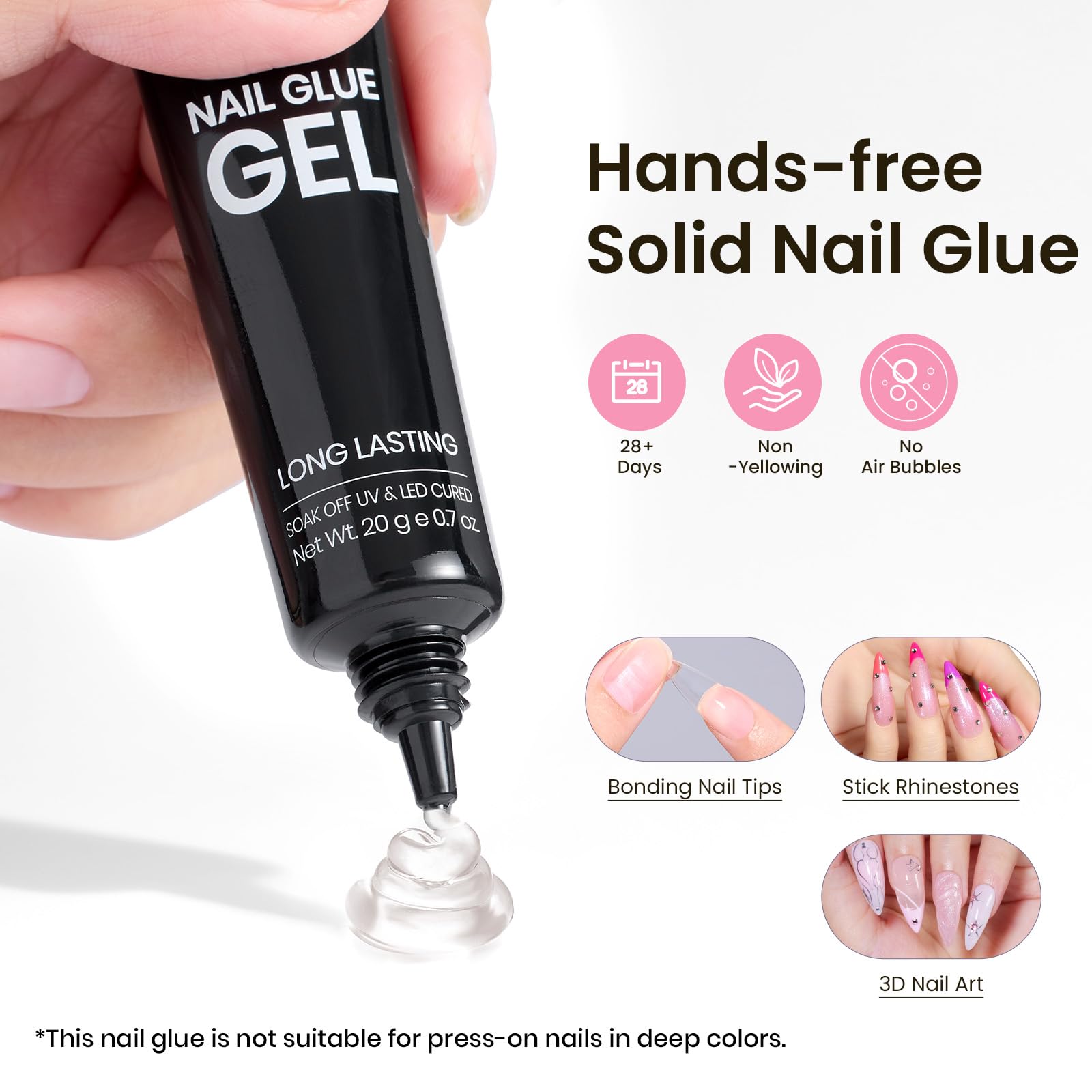 Beetles Tipex Instant Apex Nail Tips - 224Pcs 16 Sizes Medium Stiletto False Nails for Flat Nails | Pre-Built & Pre-Etched Acrylic Nail Extensions with UV Glue | Perfect for Salon, Home Manicure & Nail Art DIY