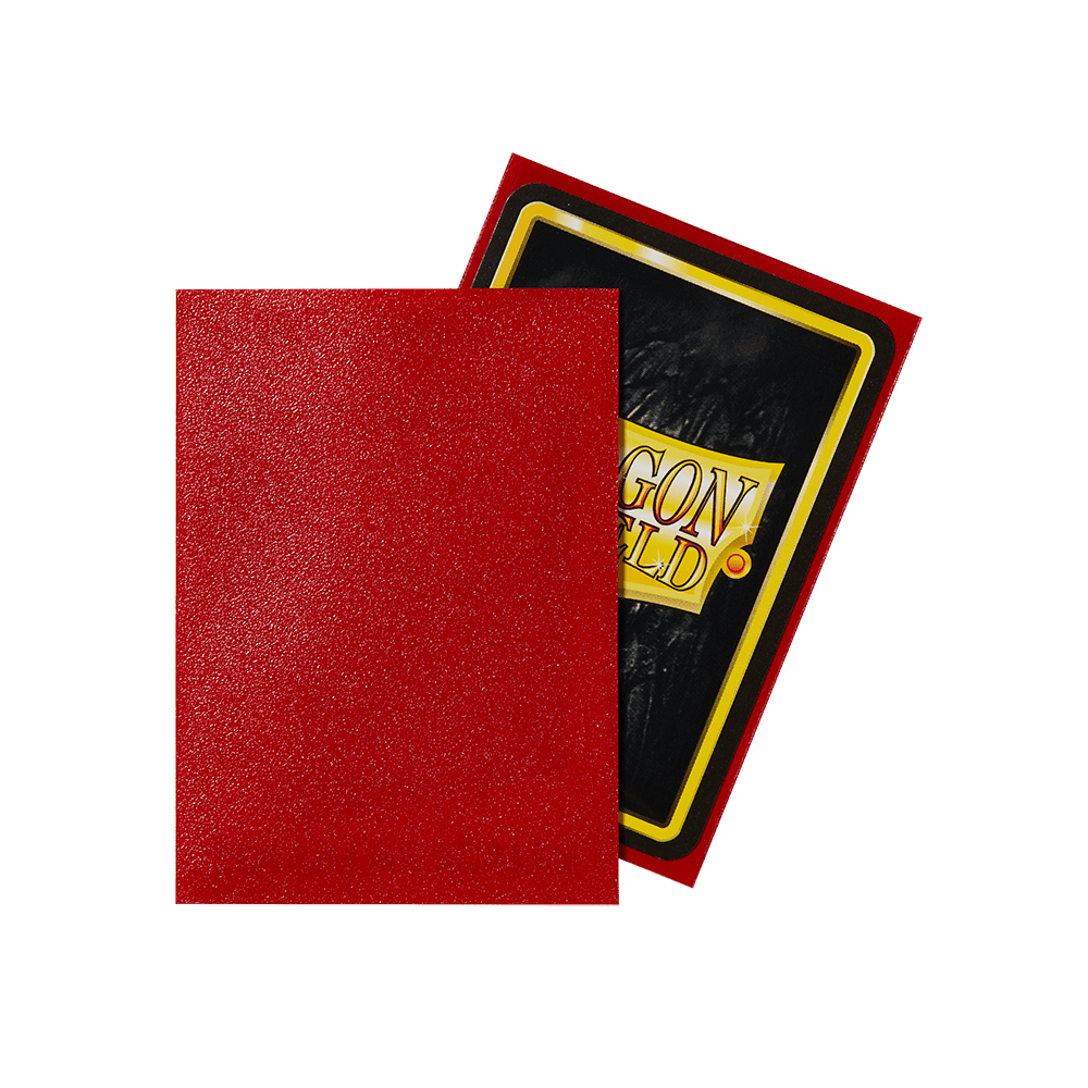 Dragon Shield Matte Card Sleeves - Standard Size (100 Pack) - Ruby Red - Perfect for MTG, Pokemon & Yu-Gi-Oh Card Protection & Gaming Tournaments