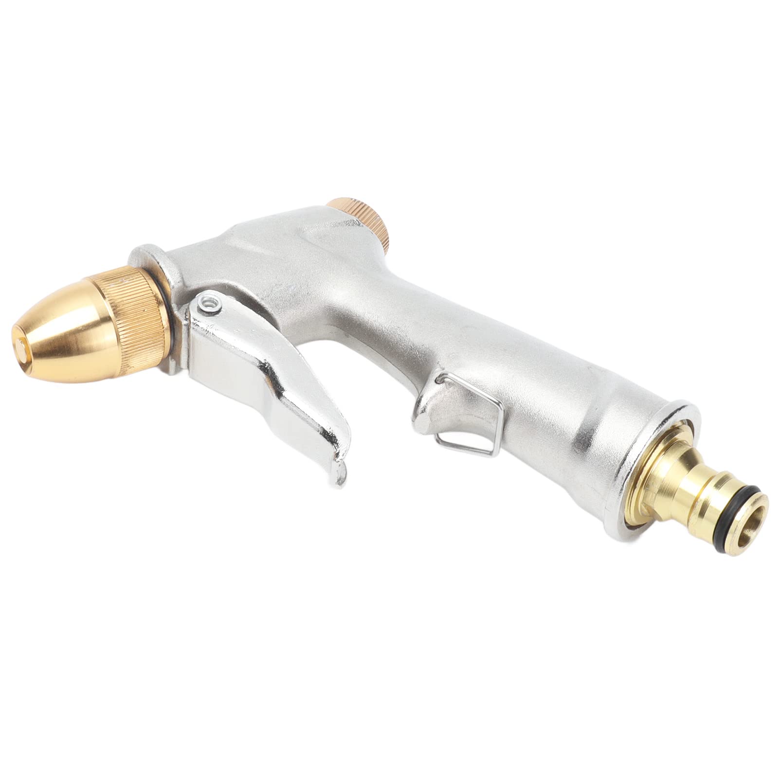 High Pressure Hose Nozzle - Heavy Duty Brass Water Spray Nozzle for Car Washing, Garden Irrigation & Outdoor Cleaning | Durable Metal Fitting