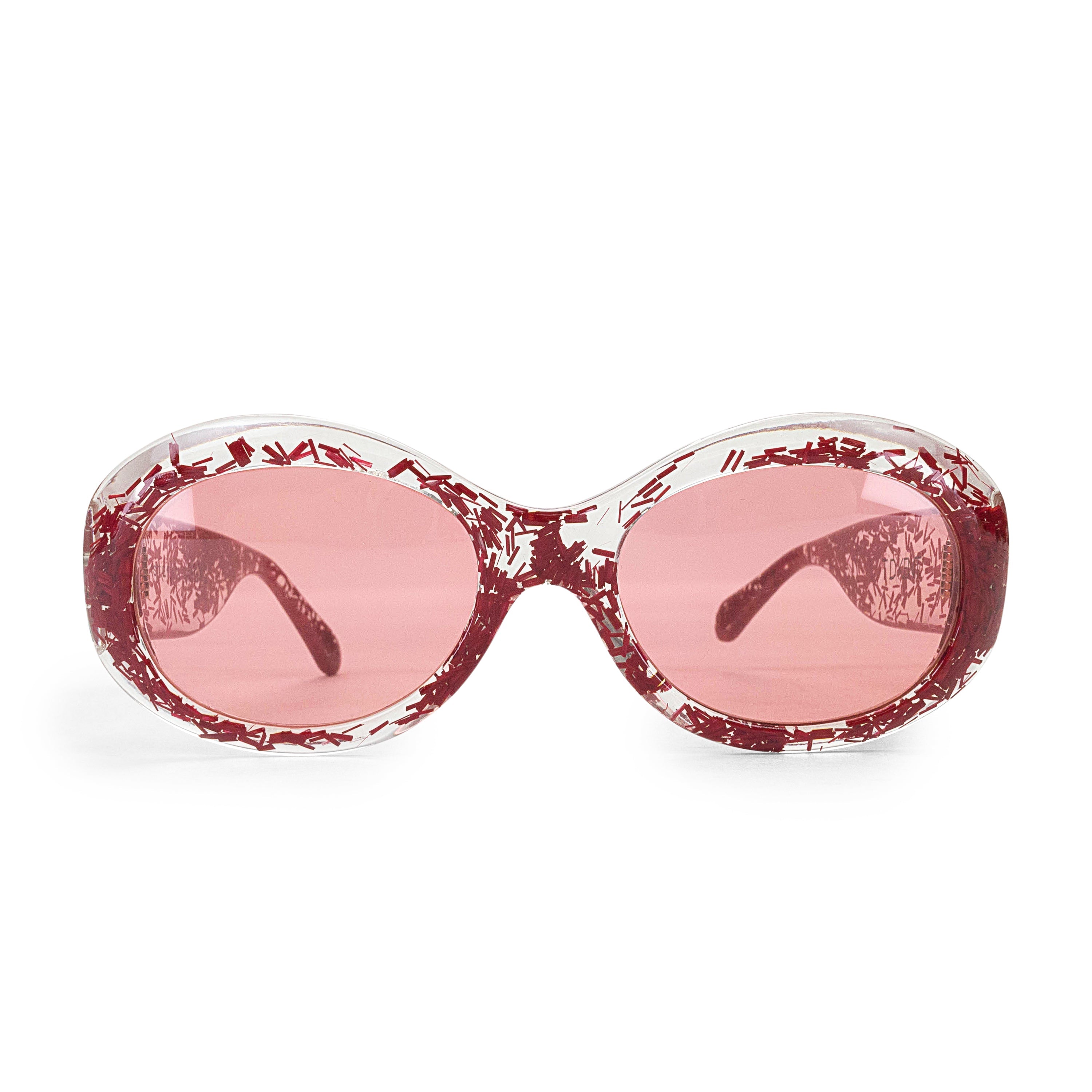 Clear Red Sunglasses for Men & Women - UV400 Protection, Lightweight & Stylish - Perfect for Driving, Beach, Outdoor Sports & Fashion Accessories