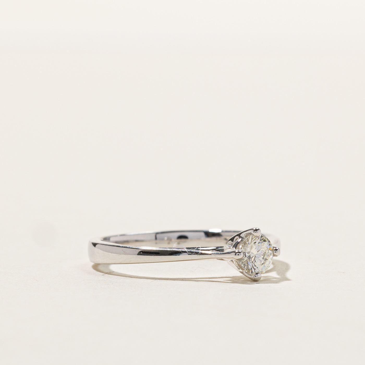 0.24ct Solitaire Diamond Engagement Ring for Women - Size 6 | Classic Round Cut Wedding Band | Perfect for Proposals, Anniversaries & Special Occasions