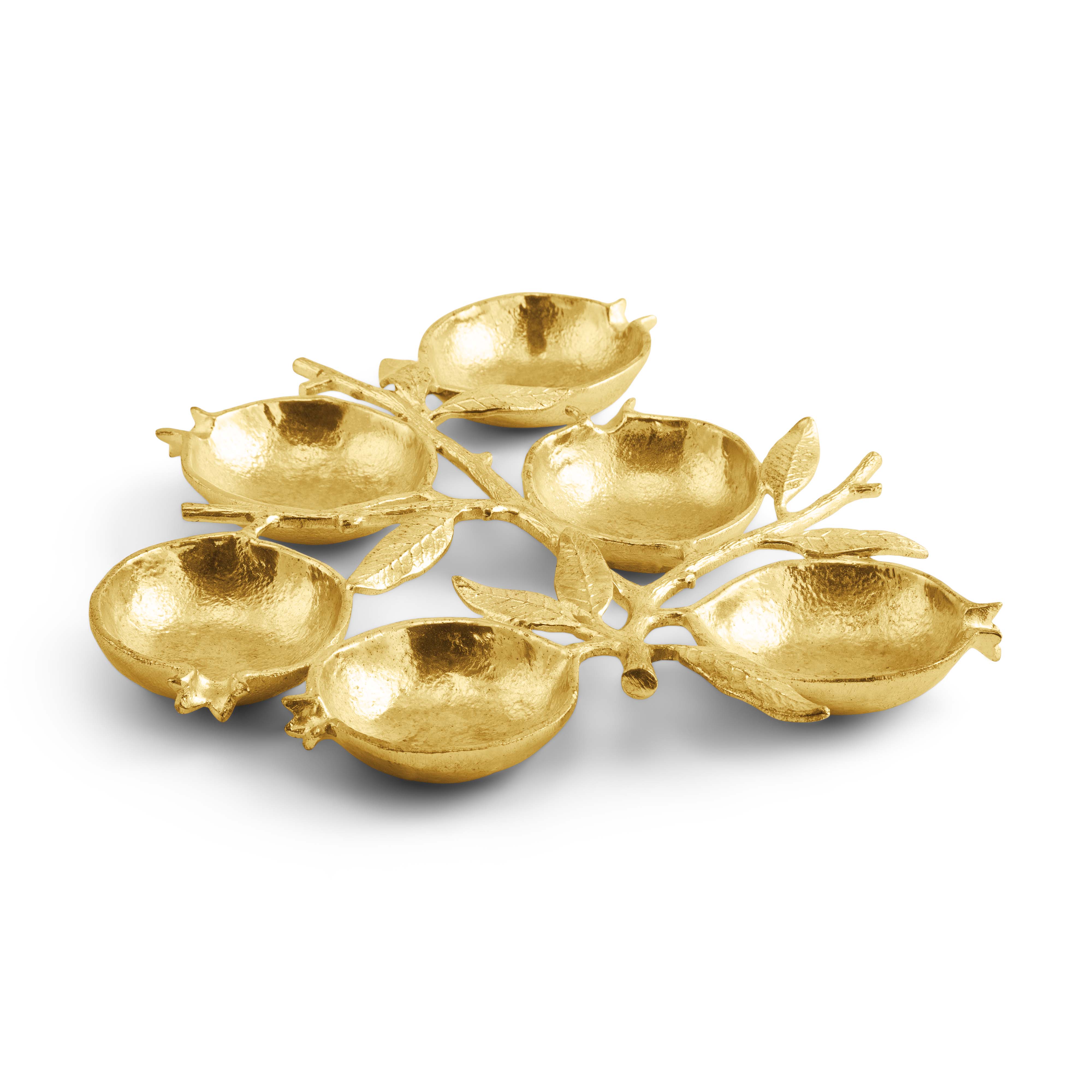 Handcrafted Ceramic Pomegranate Seder Plate - Elegant Passover Dinnerware Set for Jewish Holiday Celebrations & Home Decor