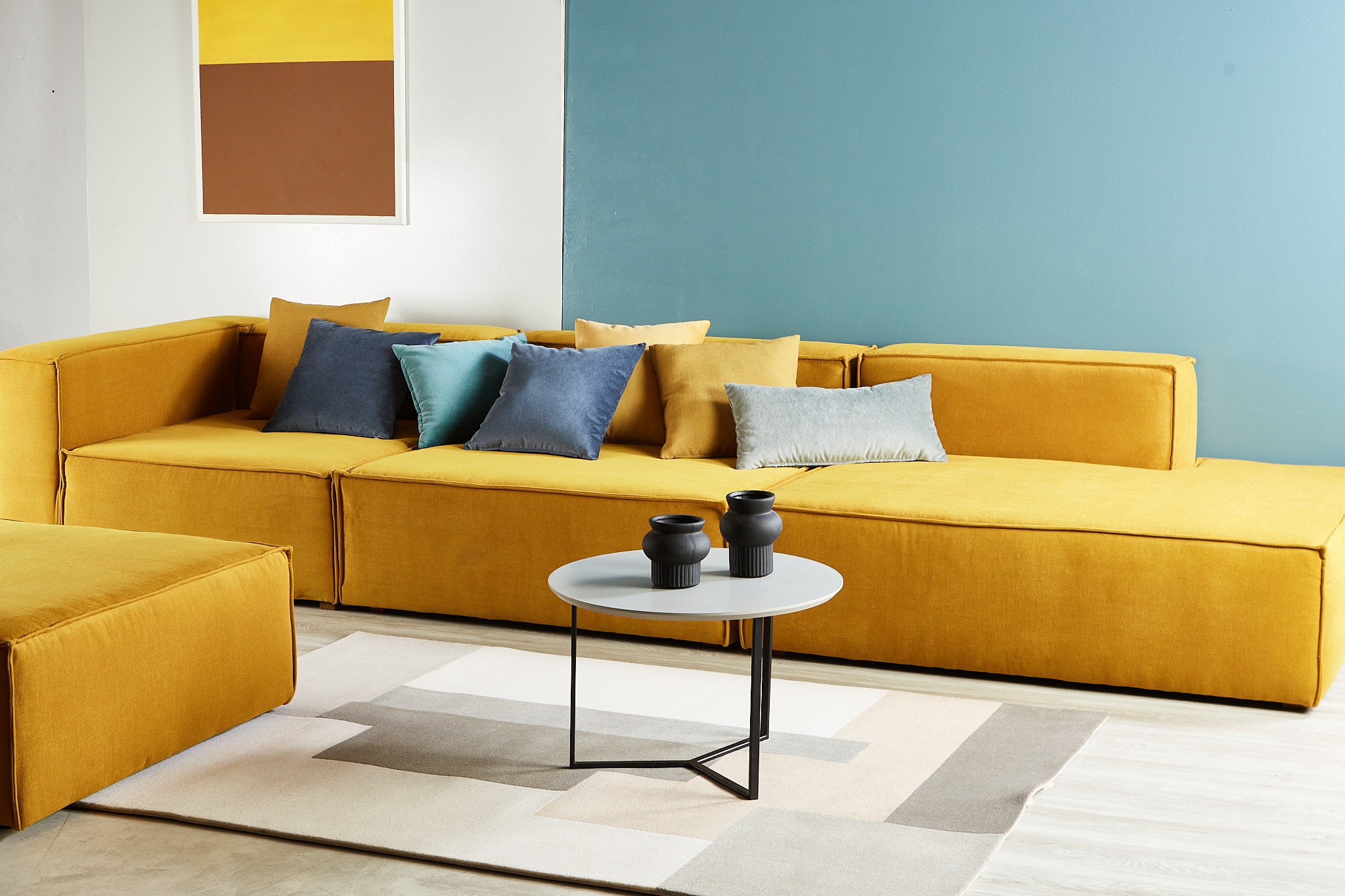 Modular Sofa Set - Modern Bold Design for Living Room, Lounge & Office | Comfortable Sectional Couch with Customizable Configurations