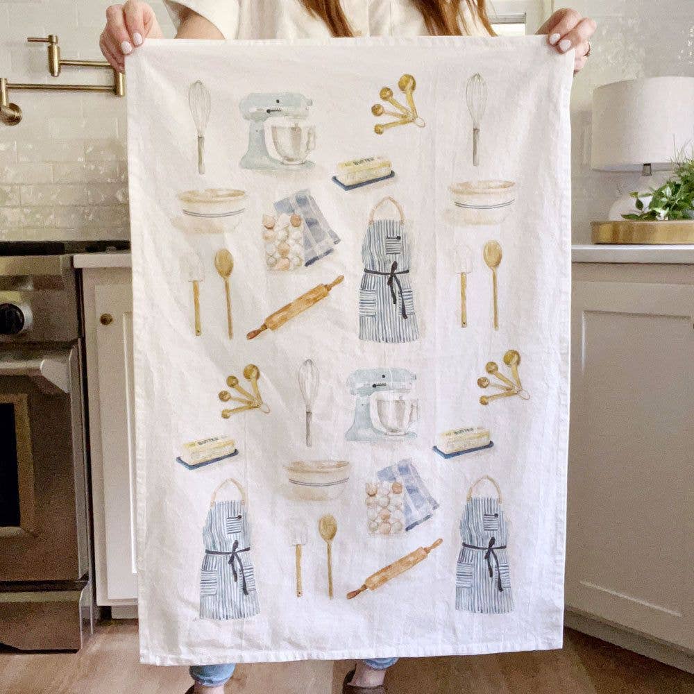 Emily Lex Studio - Premium Cotton Baking Tea Towels for Kitchen, Baking, and Dish Drying - Absorbent & Durable for Cooking, Decor, and Gift Giving