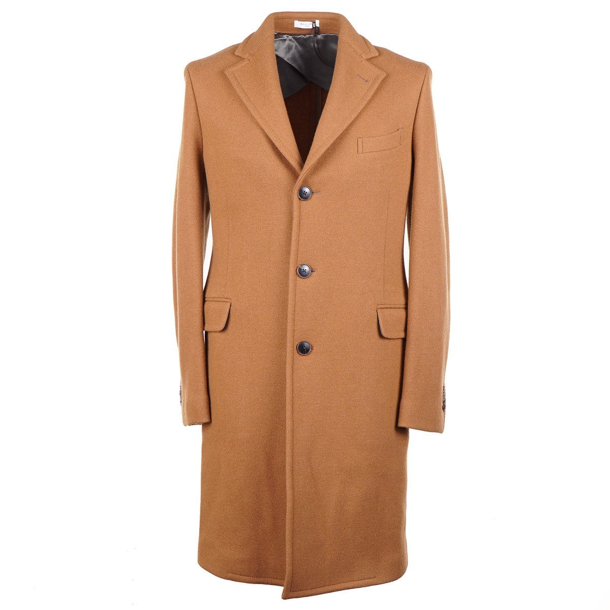 Boglioli Men's Jersey Flannel Cashmere Overcoat - Premium Wool Blend Coat for Business & Casual Wear - Perfect for Office, Travel & Winter Outfits