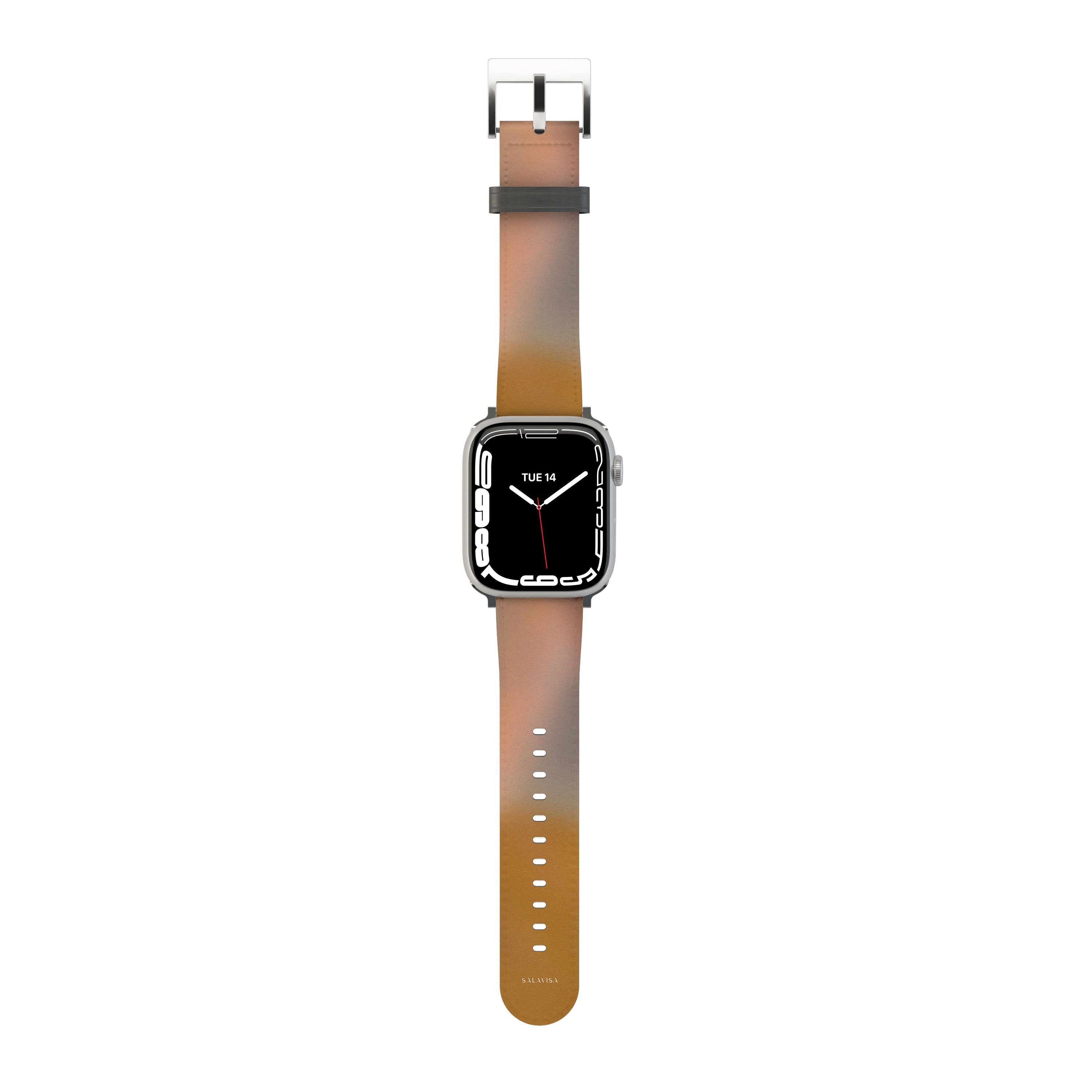 Premium Amber Haze Apple Watch Band - Soft Silicone Replacement Strap for Apple Watch Series 9/8/7/6/SE/5/4/3 - Stylish & Comfortable Sport Loop for Women & Men - Perfect for Workouts, Running & Everyday Wear